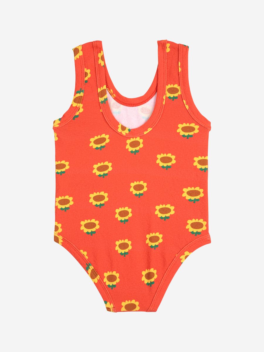 Bobo Choses Sunflower All Over Baby Swimsuit - Red