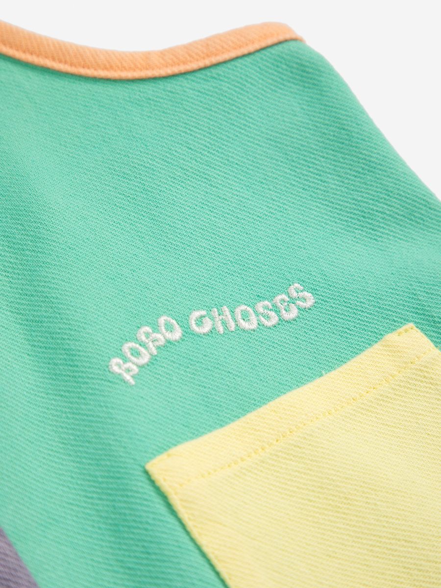 Bobo Choses Color Block Woven Playsuit - Multicolor