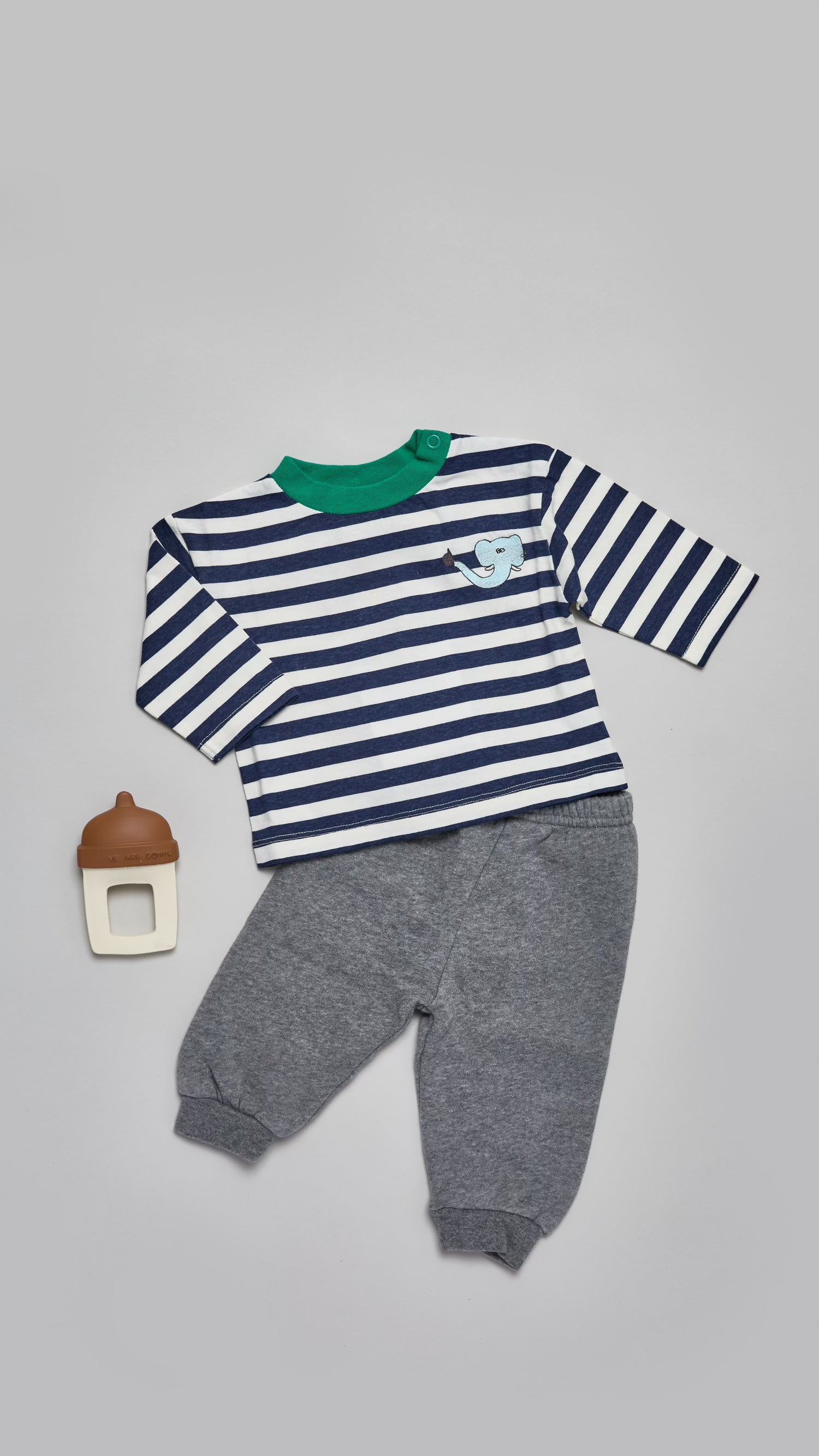 The Campamento Grey Jogging Baby Trousers - Grey