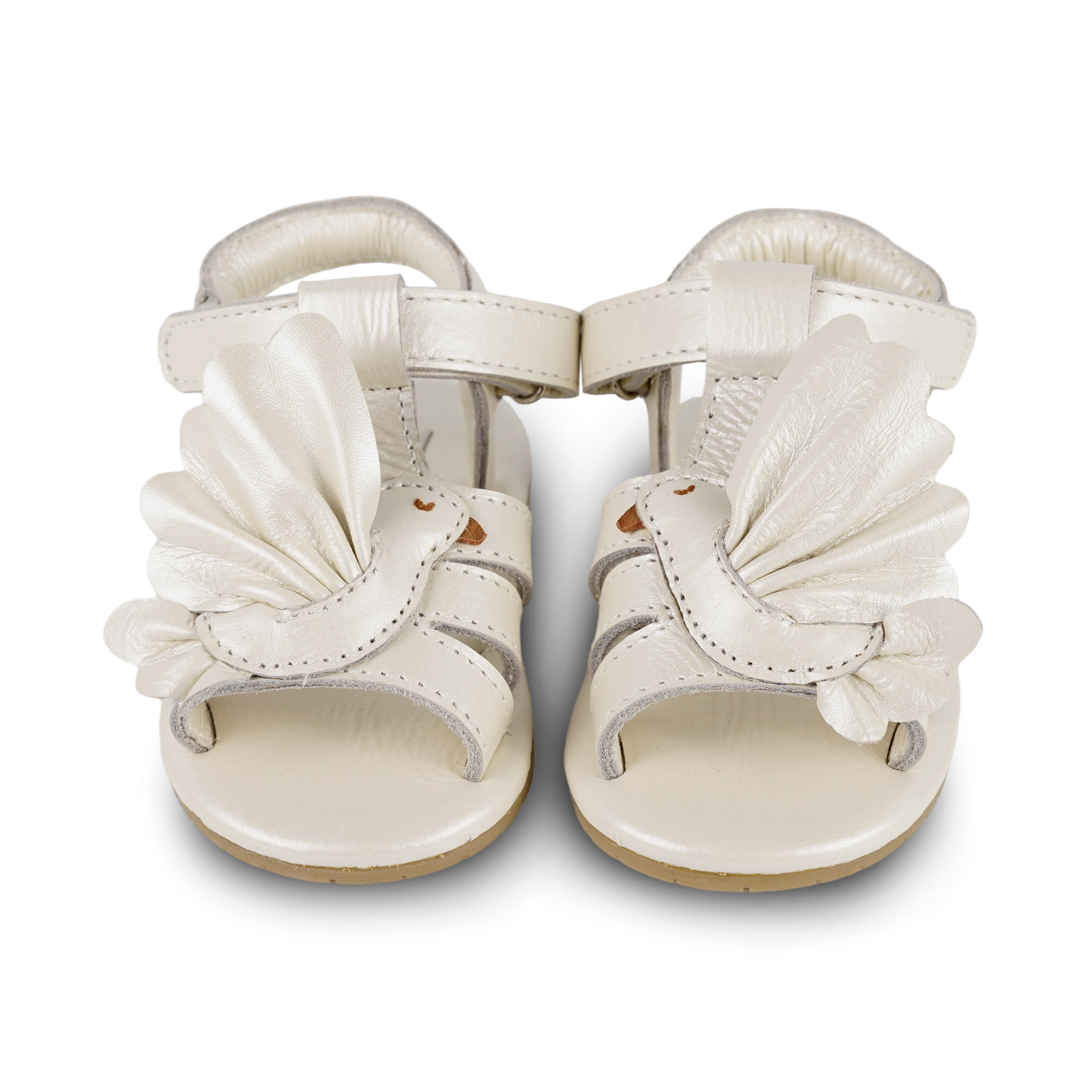 Donsje Filoe Sandals Dove - Off White Metallic Leather