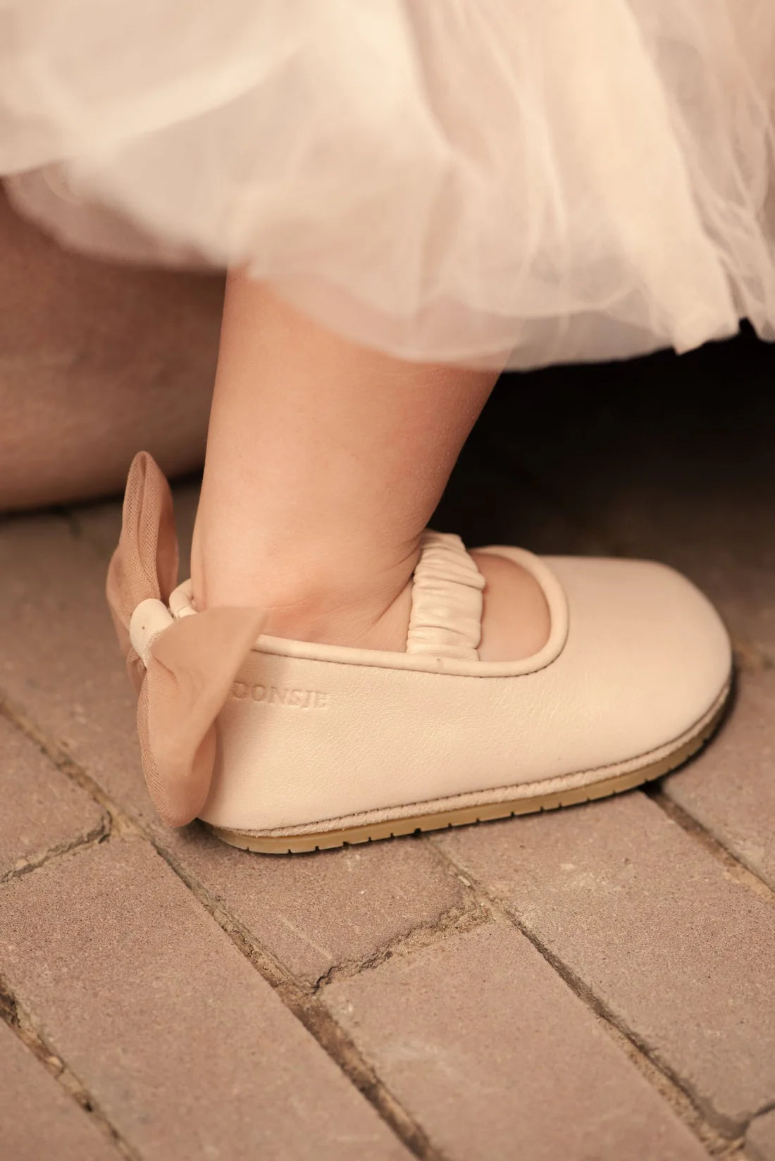 Donsje Luyax Ballerinas - Powder Metallic Nubuck