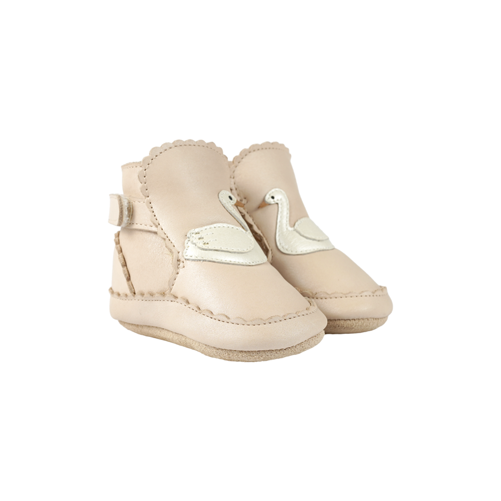 Donsje Niv Booties | Swan - Powder Metellic Nubuck