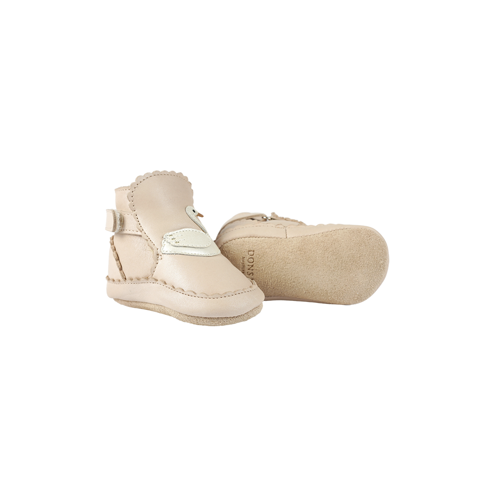 Donsje Niv Booties | Swan - Powder Metellic Nubuck