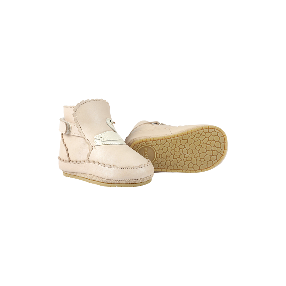 Donsje Niv Booties | Swan - Powder Metellic Nubuck