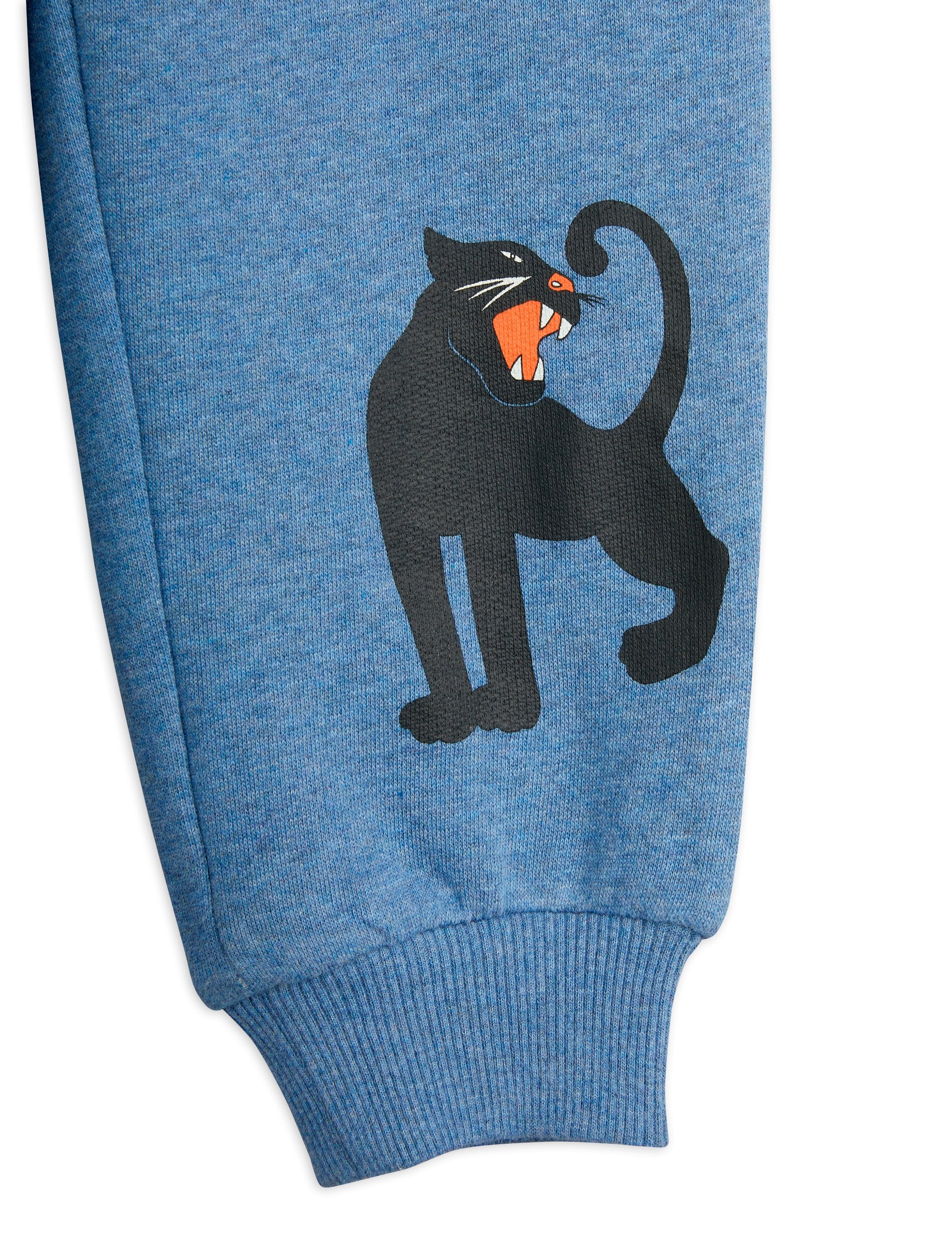 Mini Rodini Panther SP Melange Sweatpants - Blue