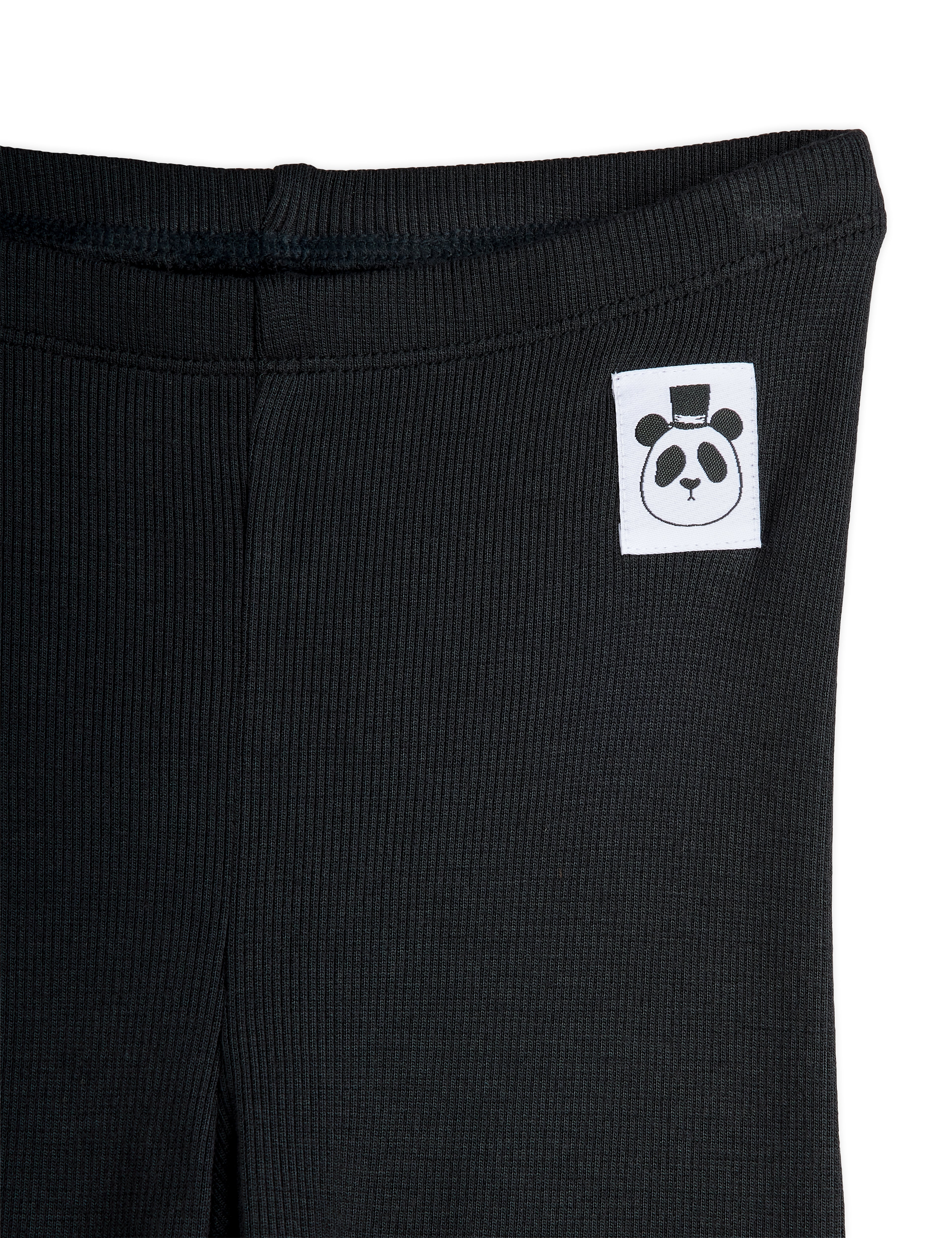Mini Rodini Modal Rib Leggings - Black