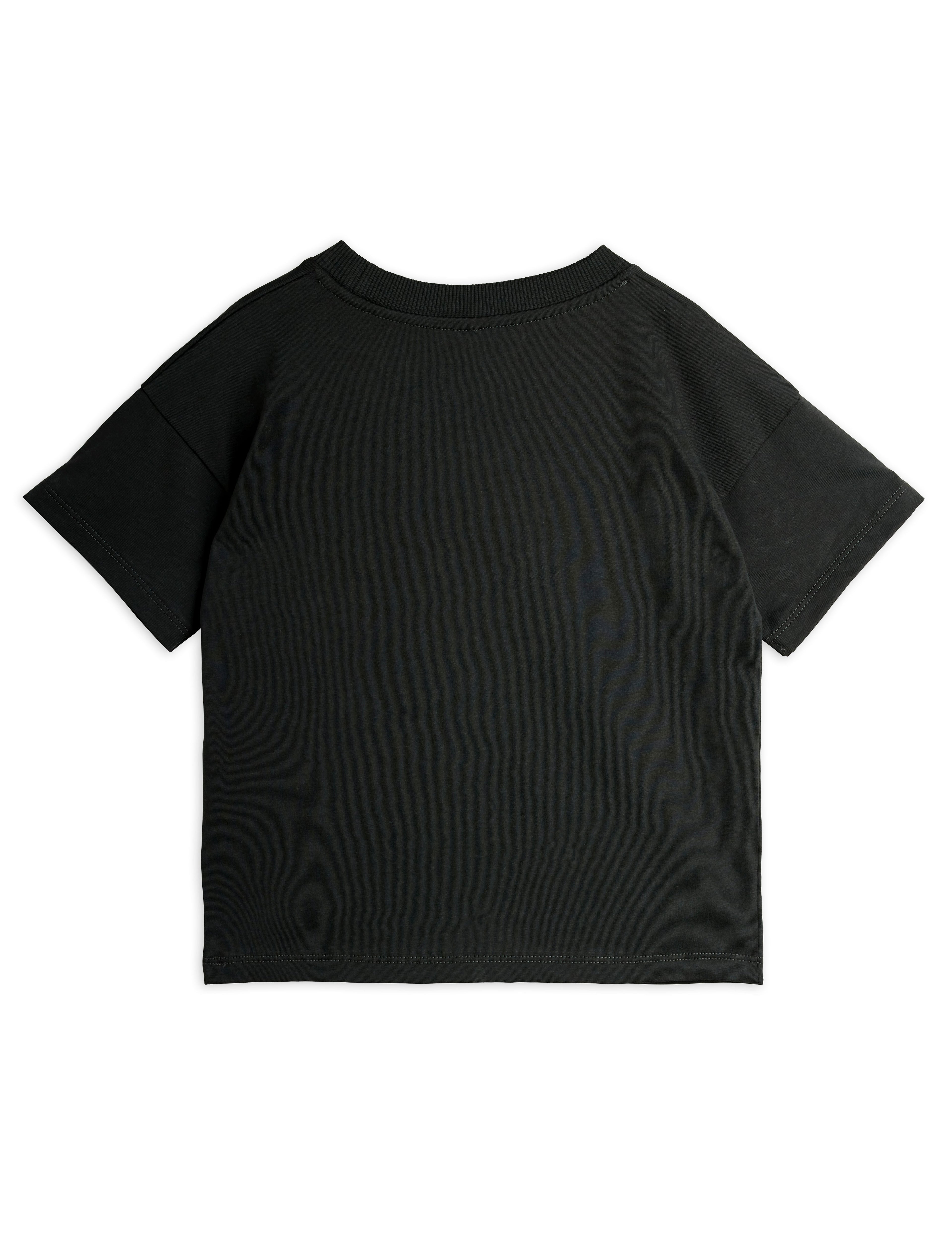 Mini Rodini Panther Patch Short Sleeve Tee - Black