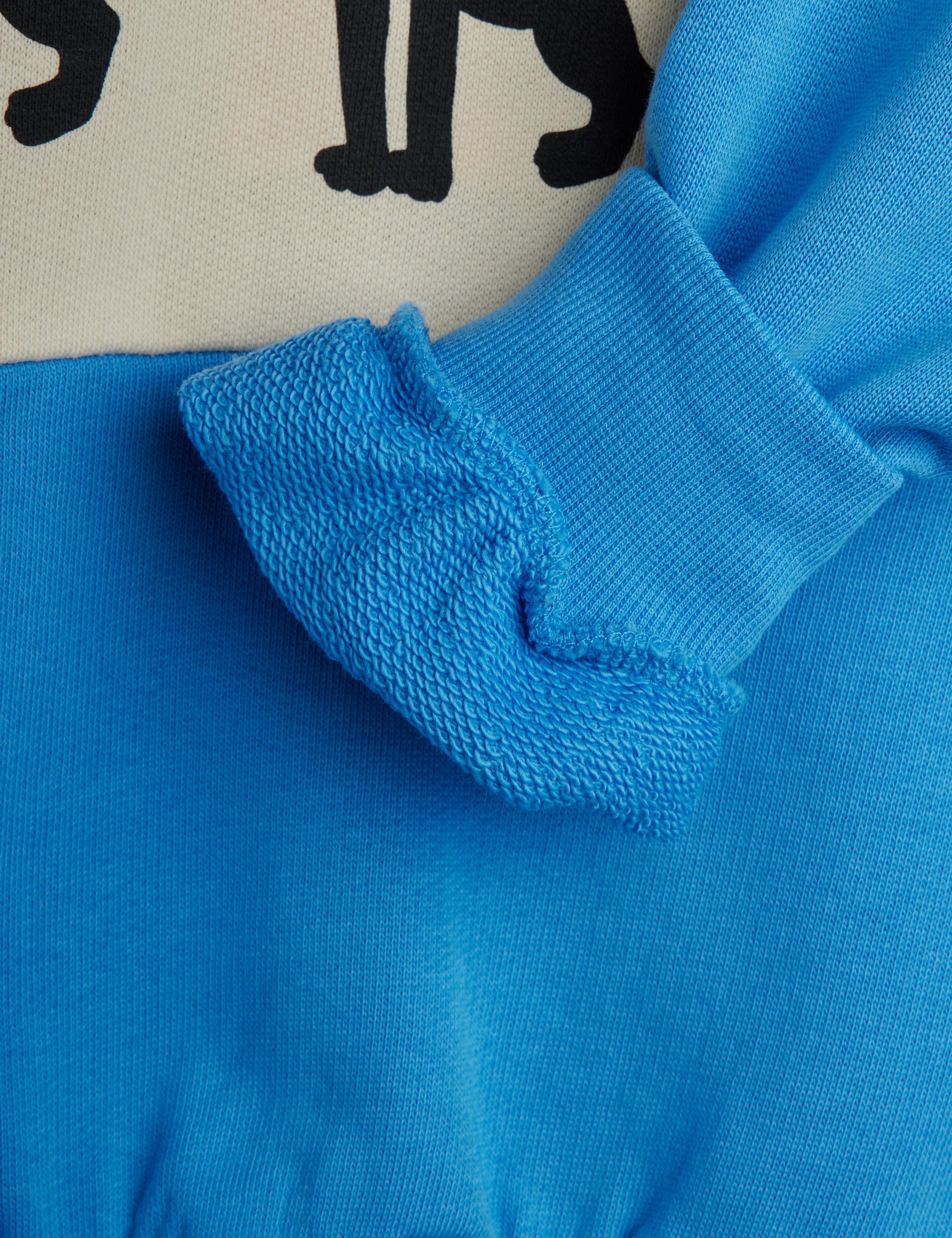 Mini Rodini Panther Panel Sweatshirt - Blue