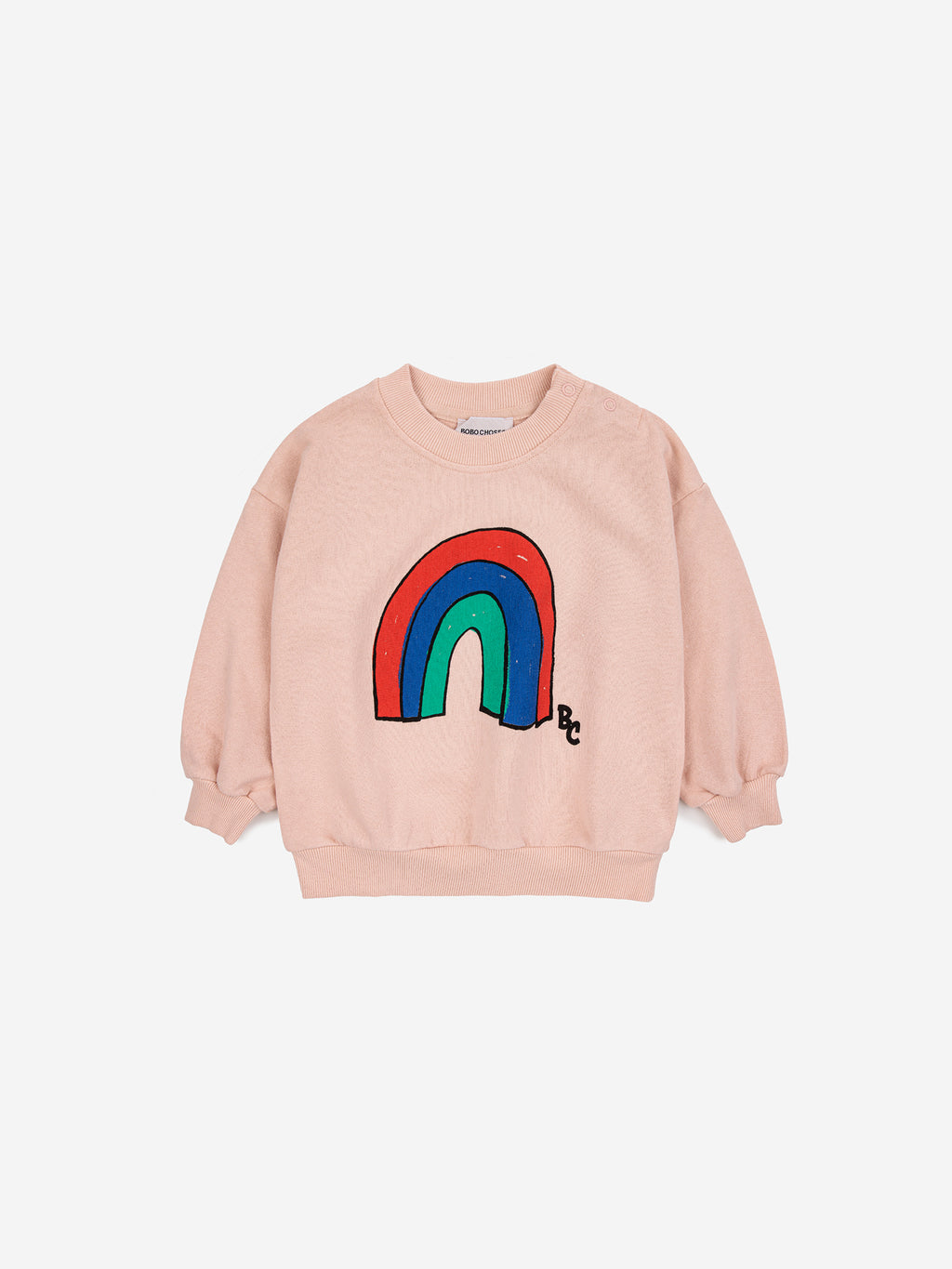 Bobo Choses Baby Rainbow Sweatshirt - Light Pink