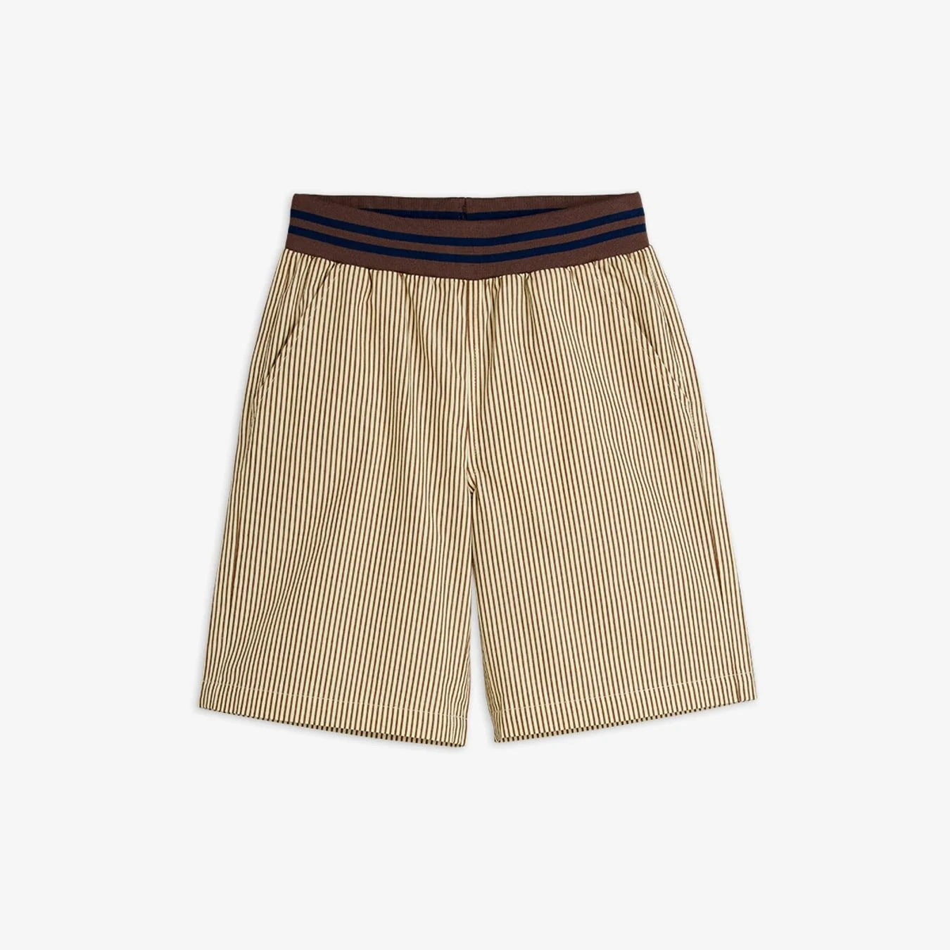 Mini Rodini Poplin Yd Woven Shorts - Brown