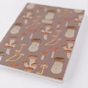 Good Juju Mushroom Pattern Softcover Notebook - Purple