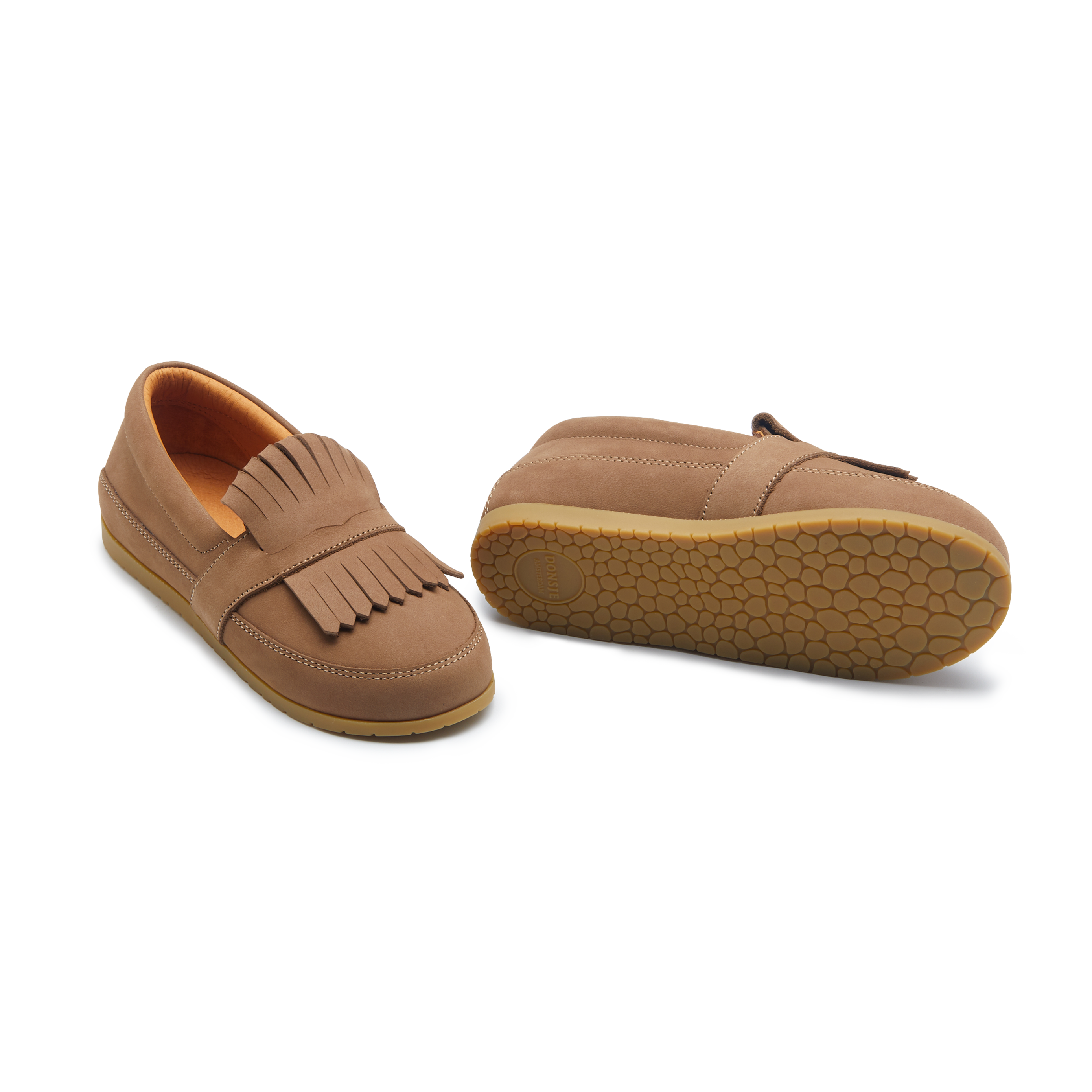 Donsje Yaell Loafers Dove - Truffle Nubuck