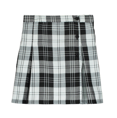Little Creative Factory Punk Pleated Mini Skirt - White & Black