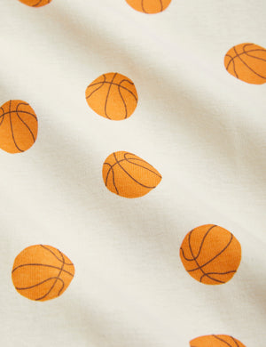 Mini Rodini Baby Basketball All Over Print Tank - Off White