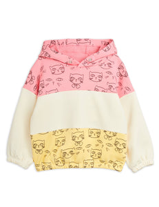 Mini Rodini Cathlenthes Hoodie Sweater - Pink/Ivory/Yellow