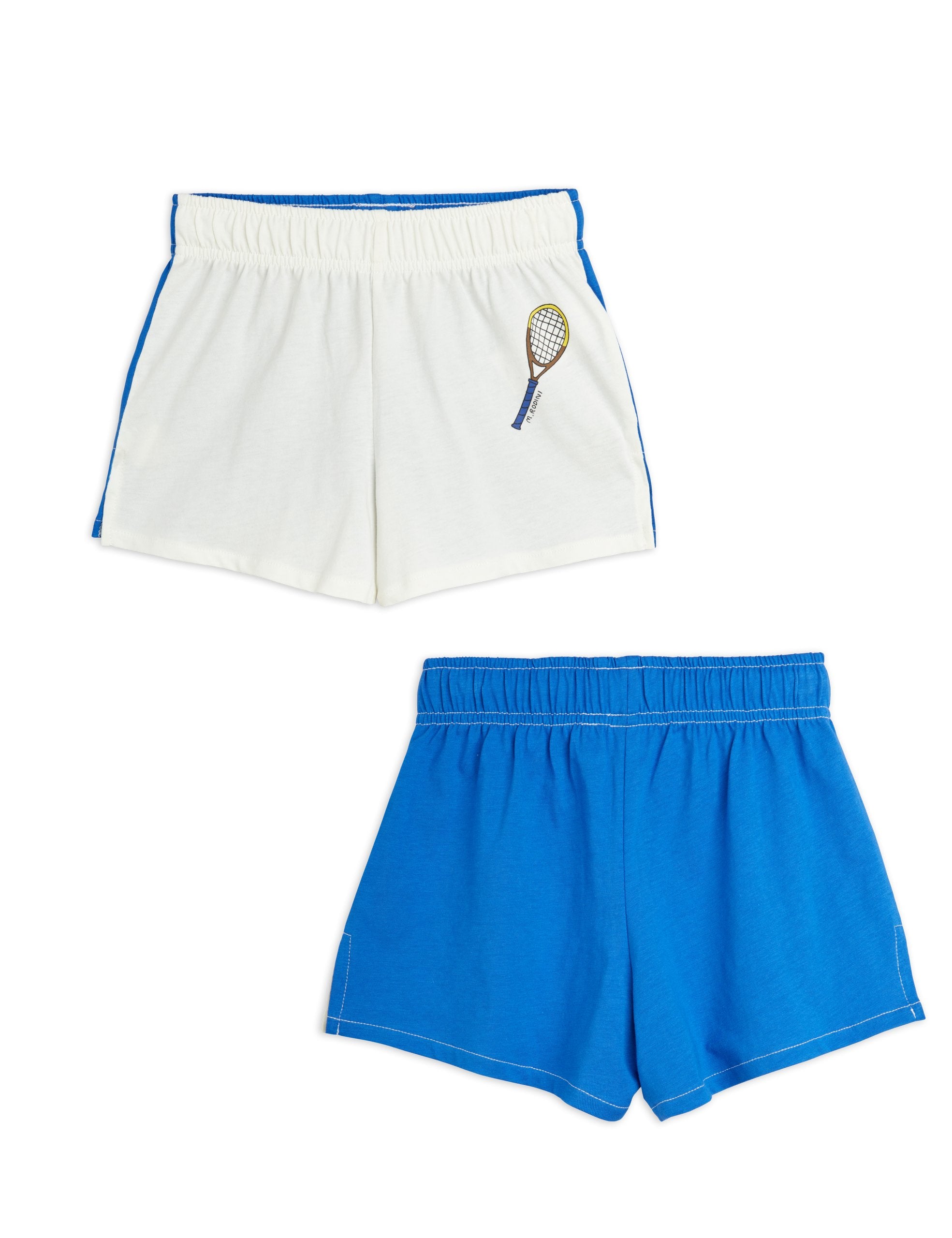Mini Rodini Tennis Shorts - White/Blue