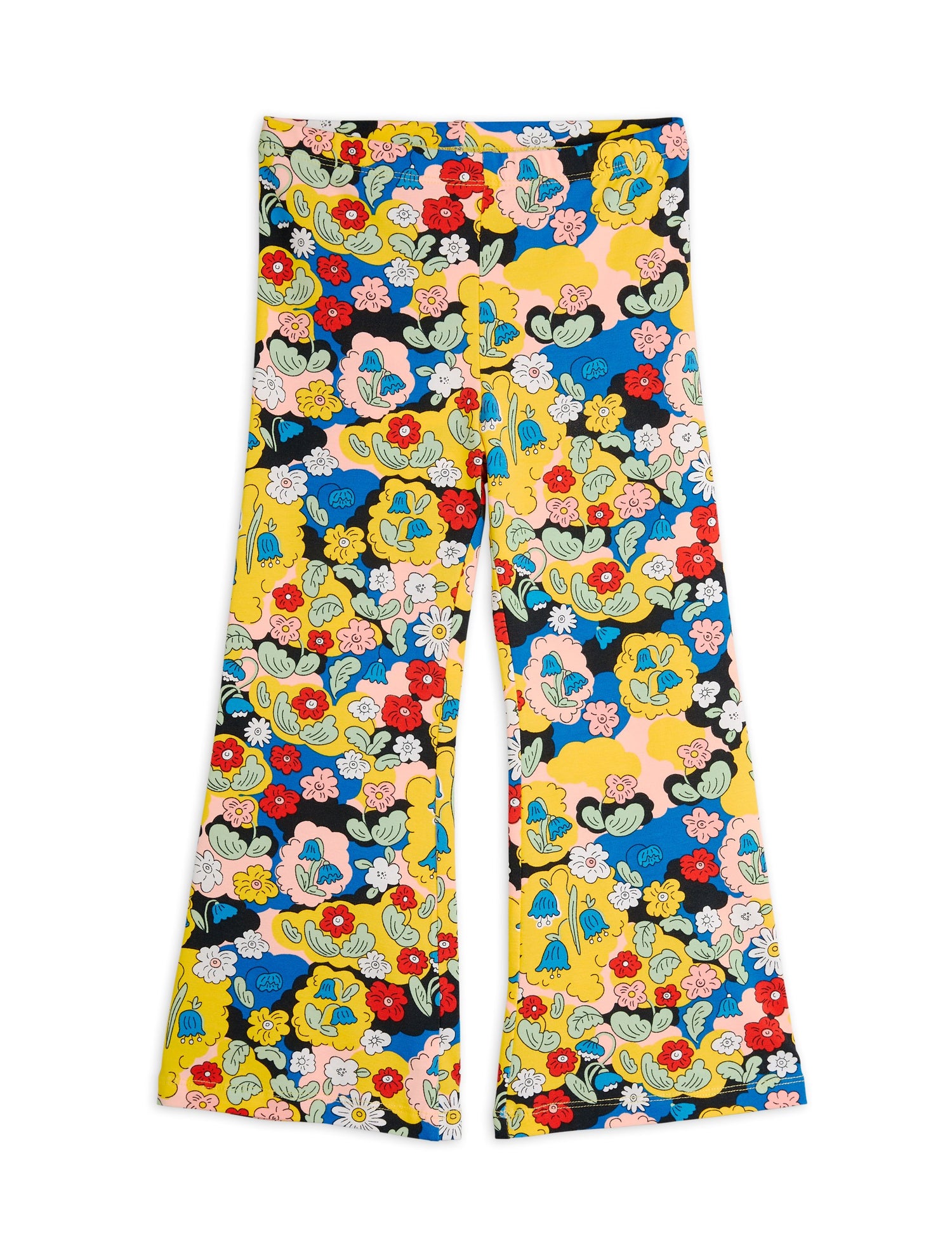 Mini Rodini Flowers All Over Print Flared Trousers - Multi