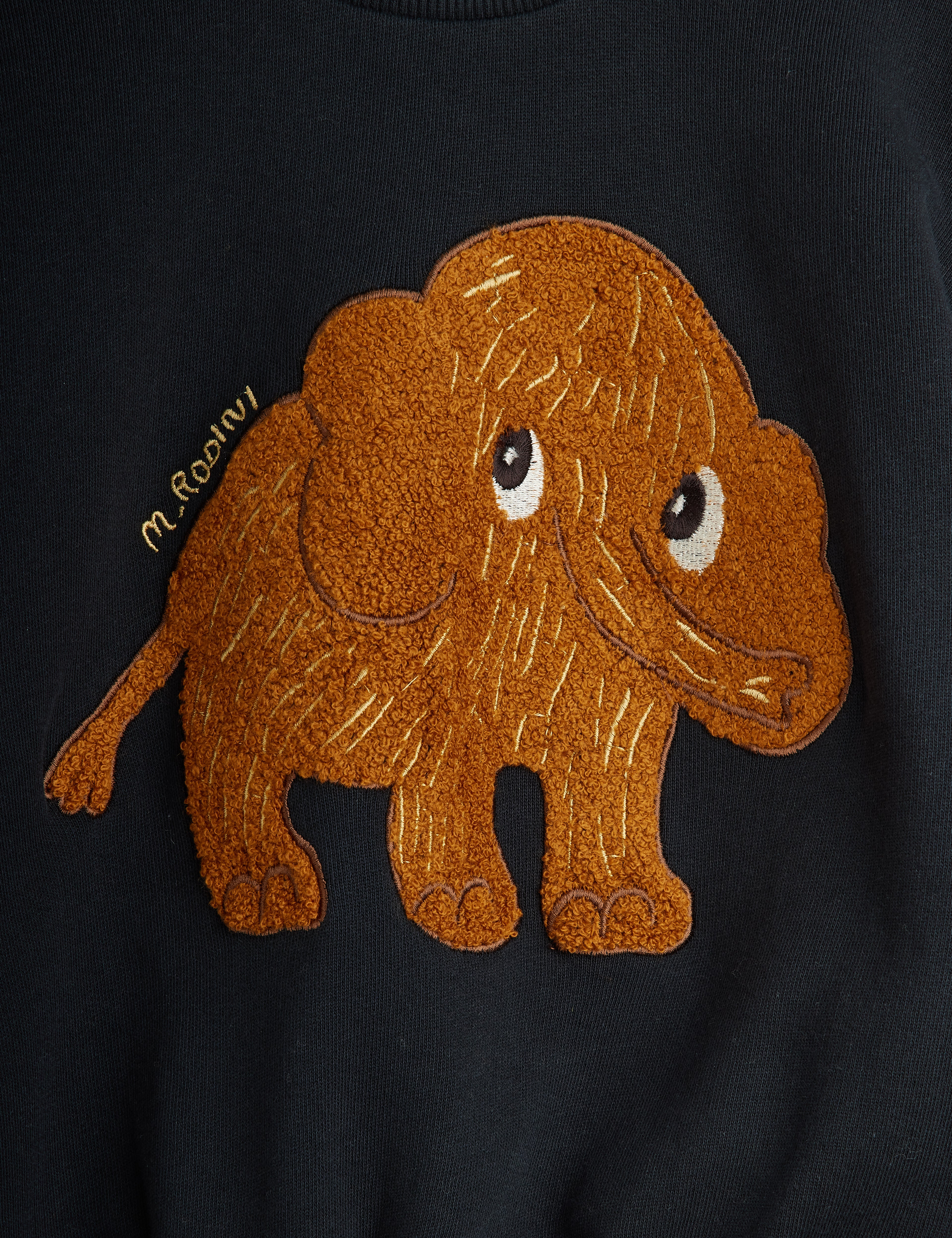 Mini Rodini Mammoth Chenille Sweatshirt - Black