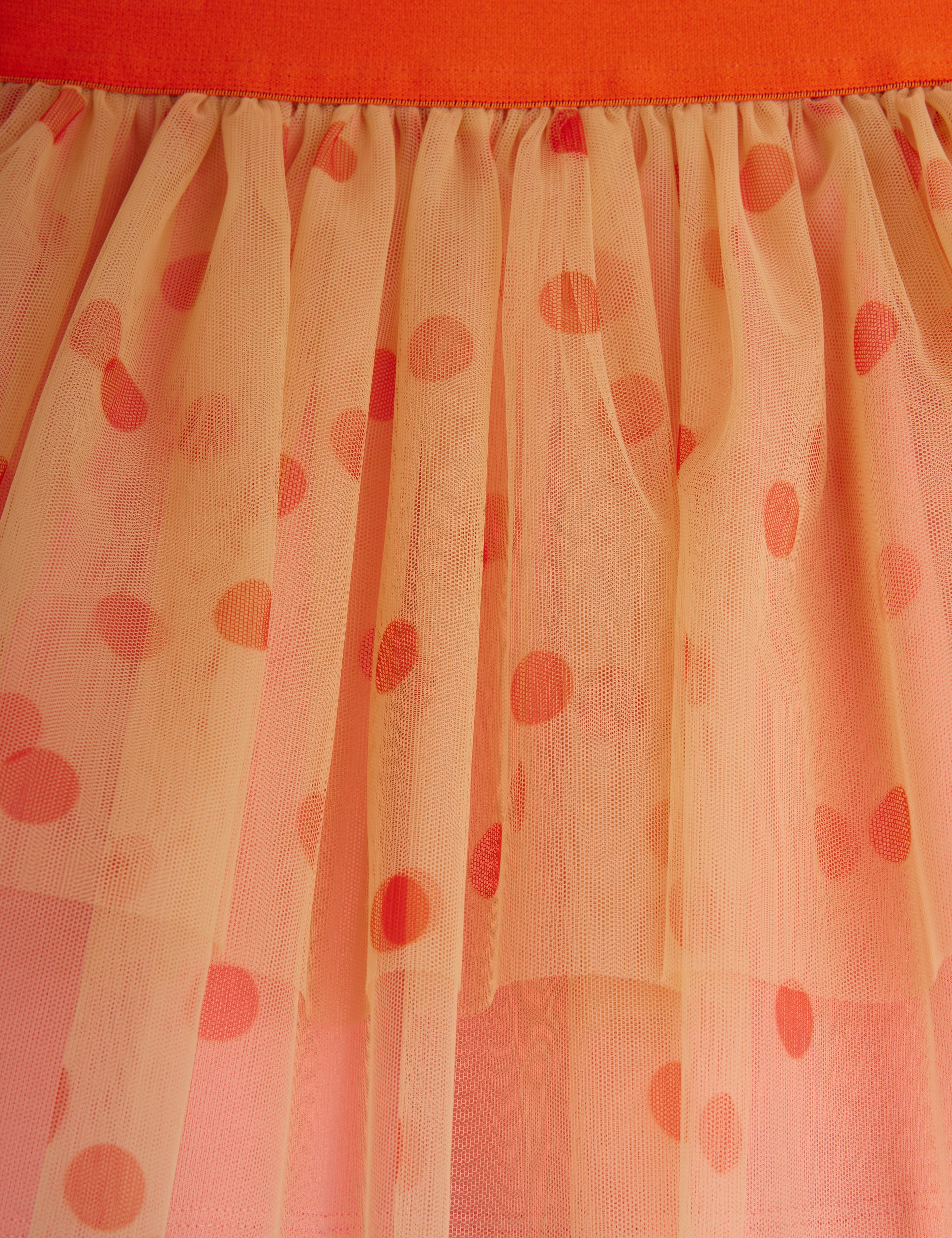 Mini Rodini Dotted Tulle Skirt - Pink