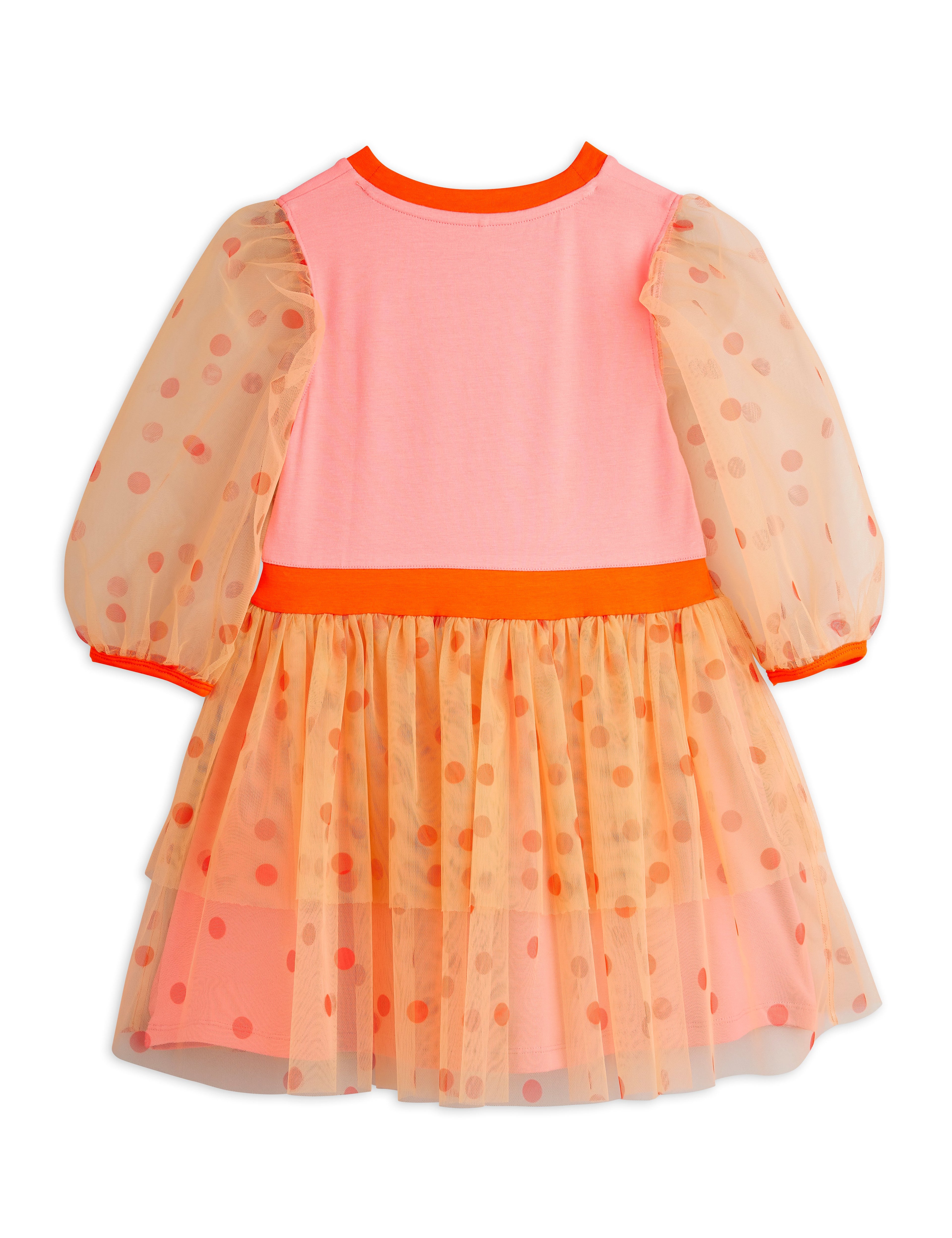 Mini Rodini Dotted Tulle Dress - Pink