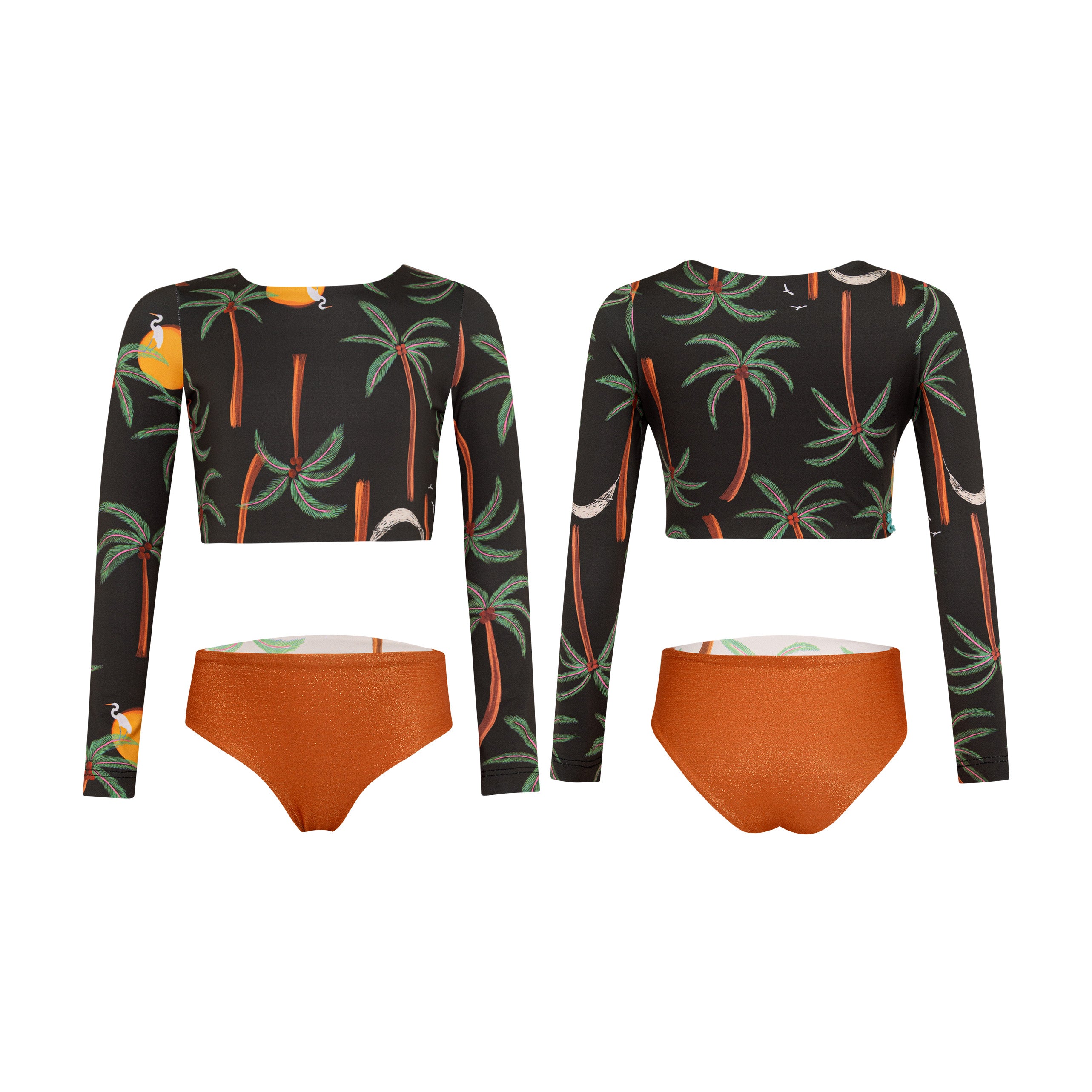 Pepita & Me Sun Bikini - Palmeras Negro