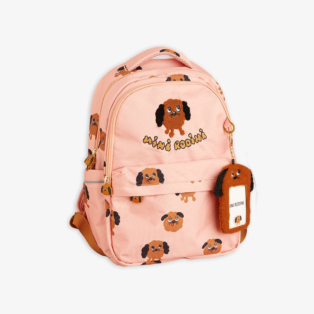 Mini Rodini Doggie All Over Print School Backpack - Pink