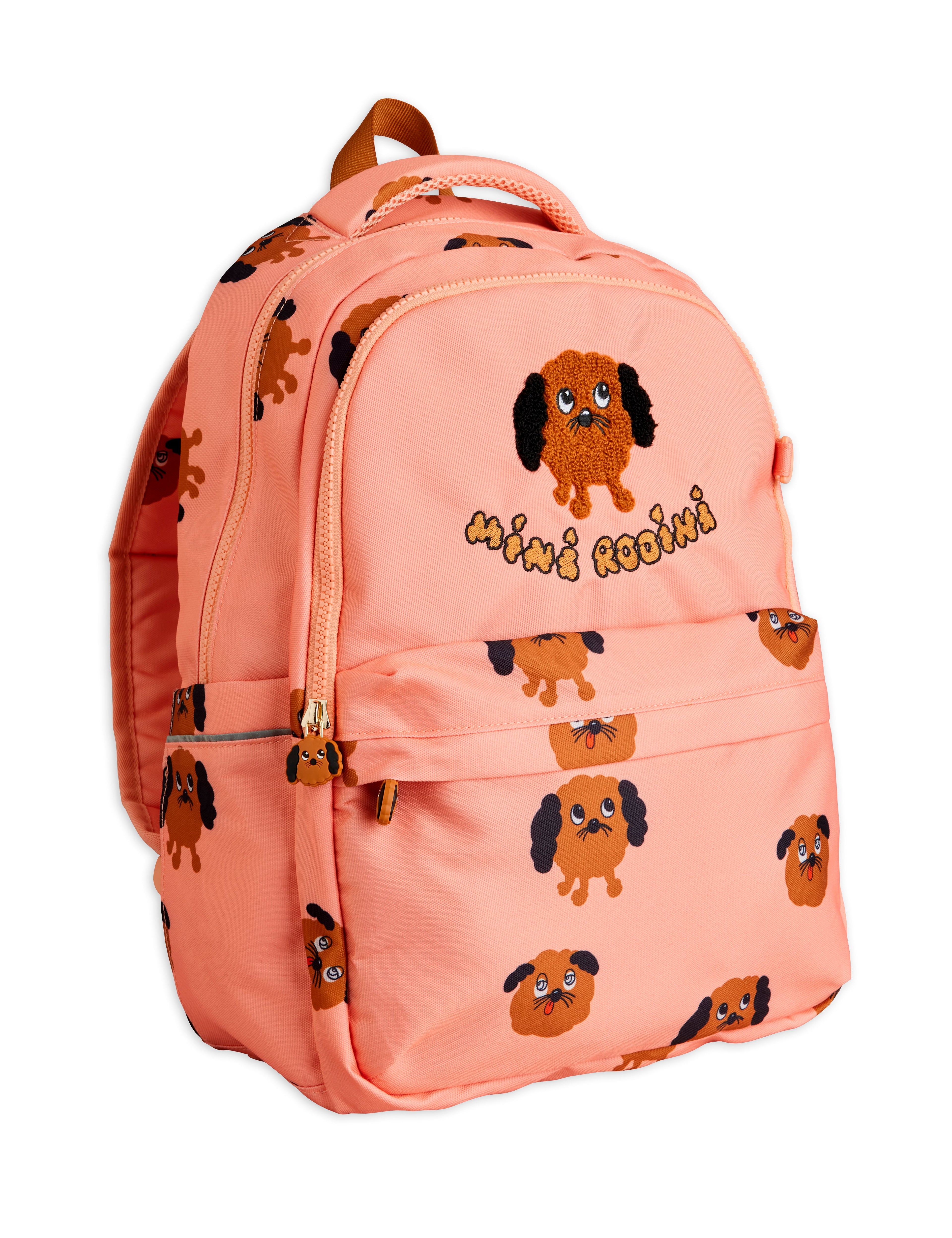 Mini Rodini Doggie All Over Print School Backpack - Pink