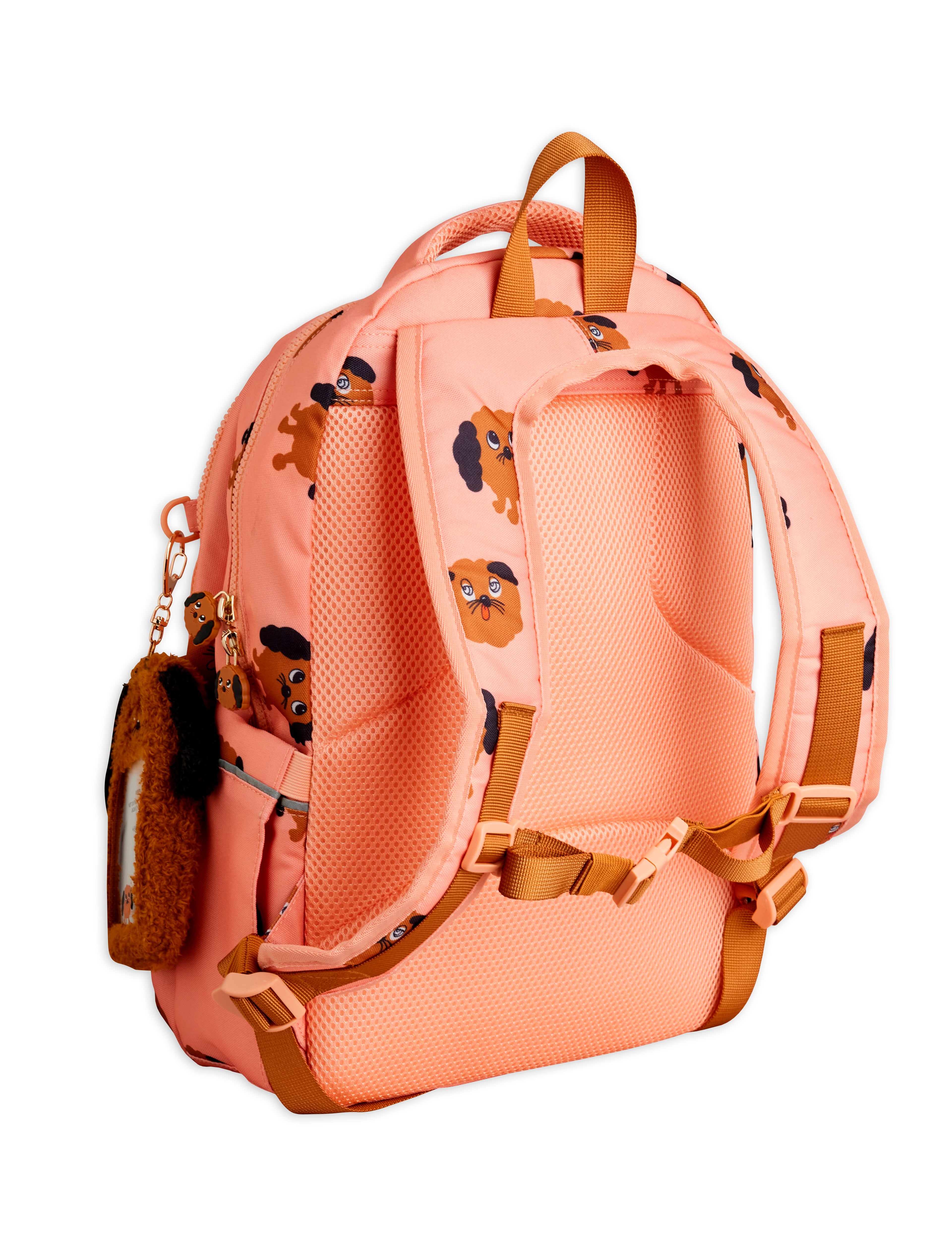 Mini Rodini Doggie All Over Print School Backpack - Pink