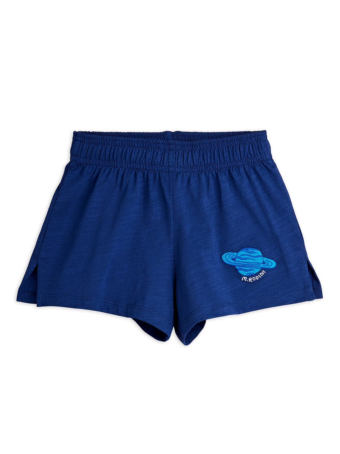 Mini Rodini Planet Embroidered Shorts - Blue