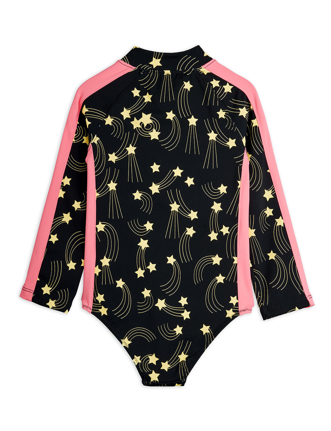 Mini Rodini Starfall AOP Longsleeve UV Swimsuit - Black