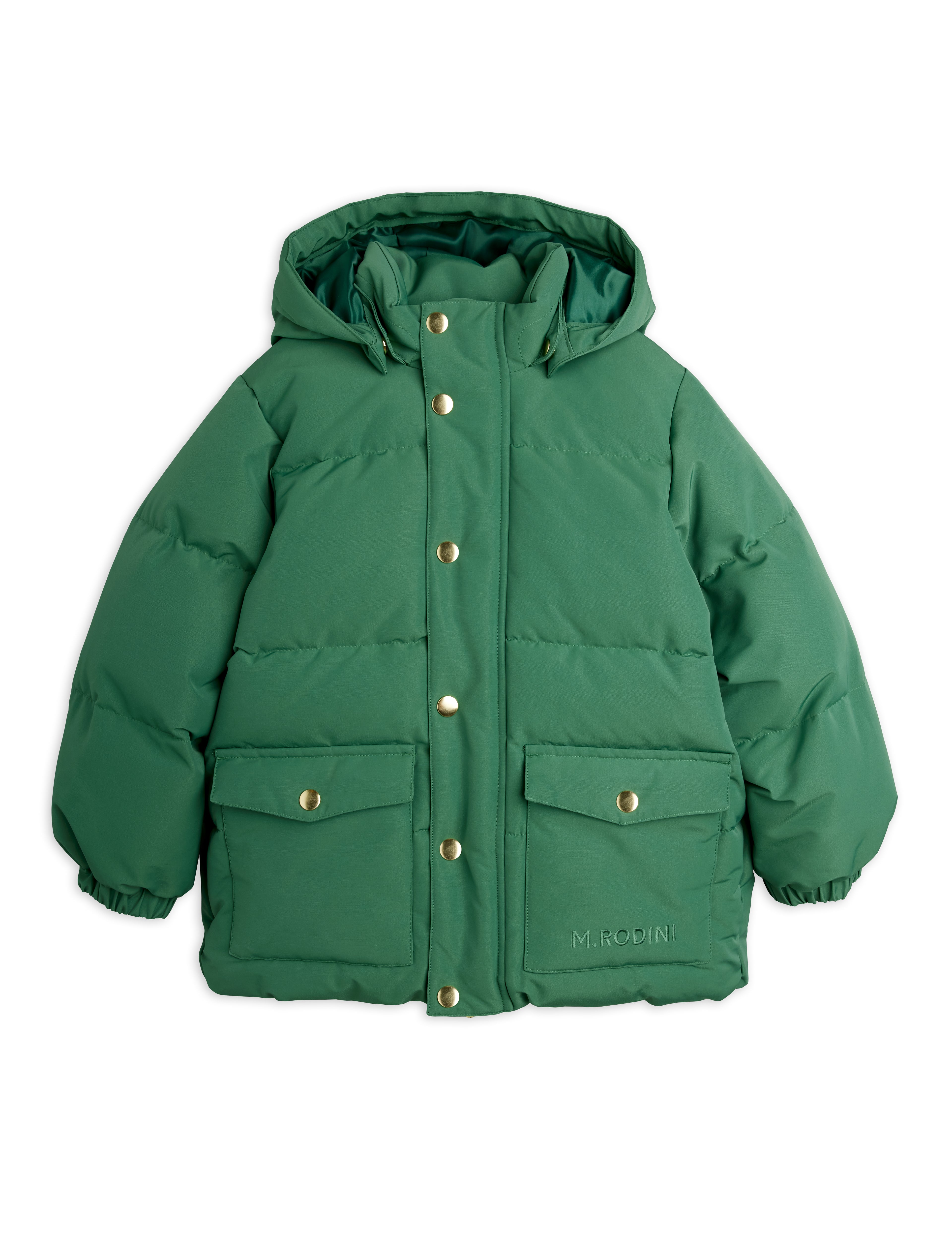 Mini Rodini Solid Heavy Puffer - Green
