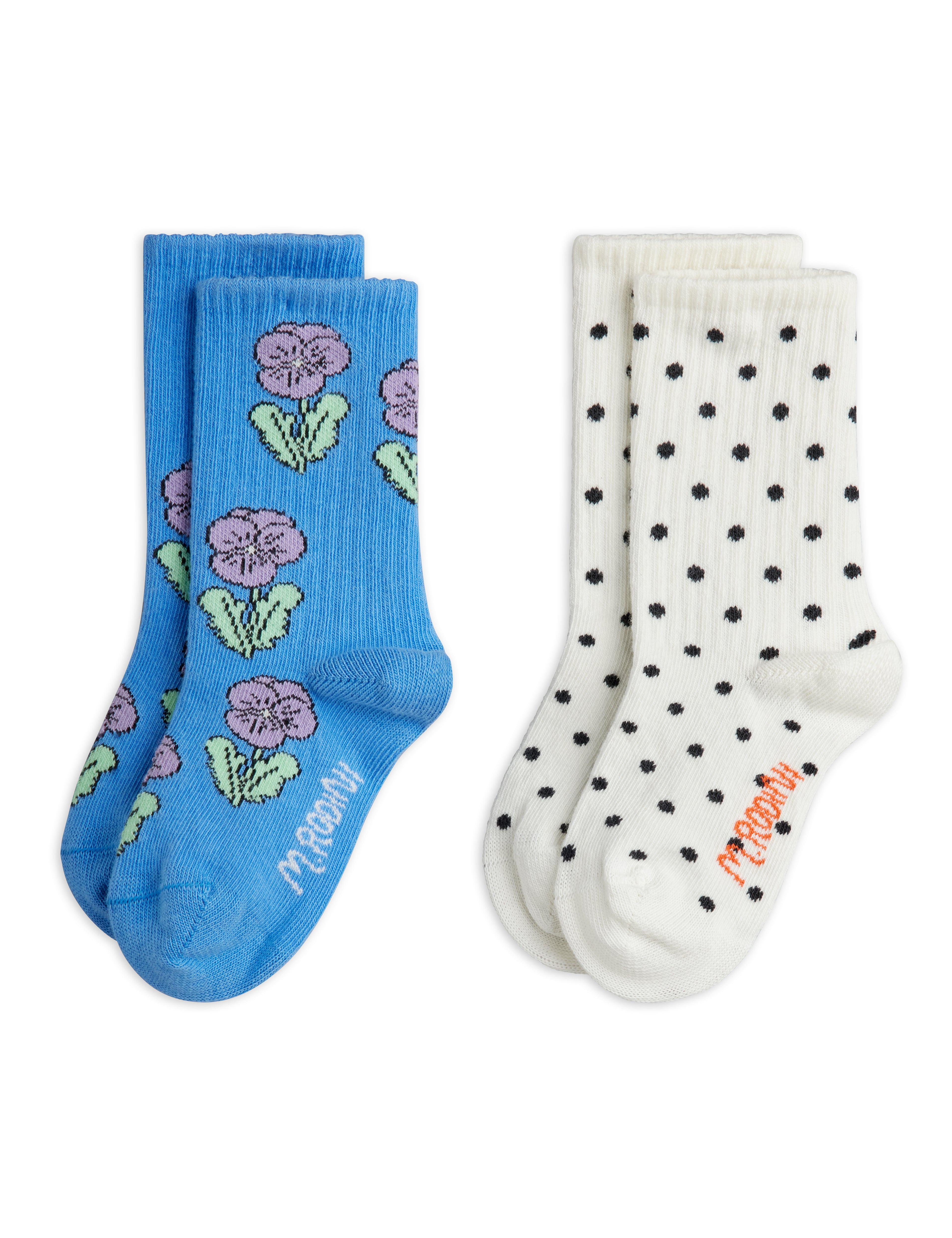 Mini Rodini Violas 2 Pack Socks - Multi