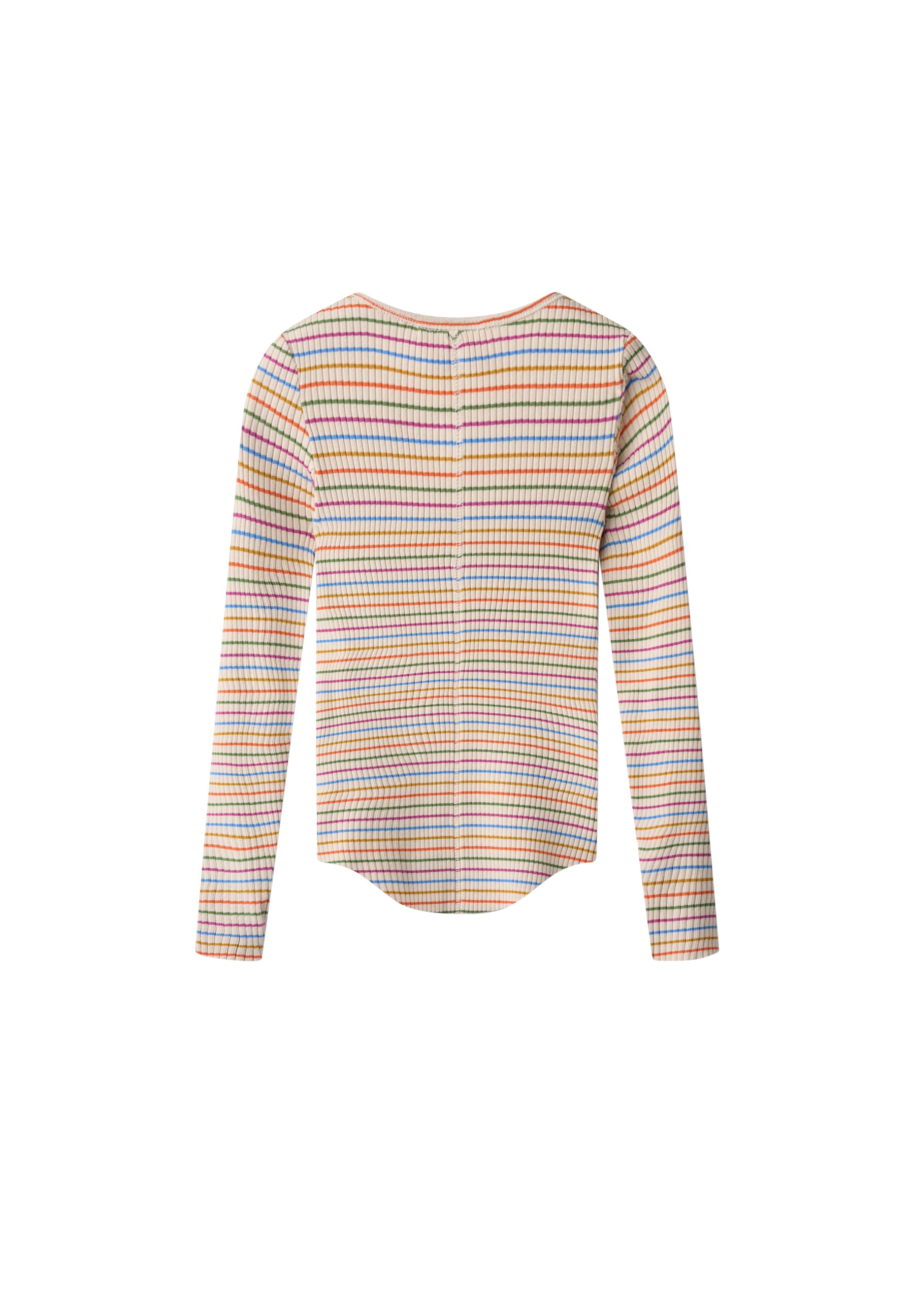 Molo Rochelle Long Sleeve T-shirt - Sand Rainbow