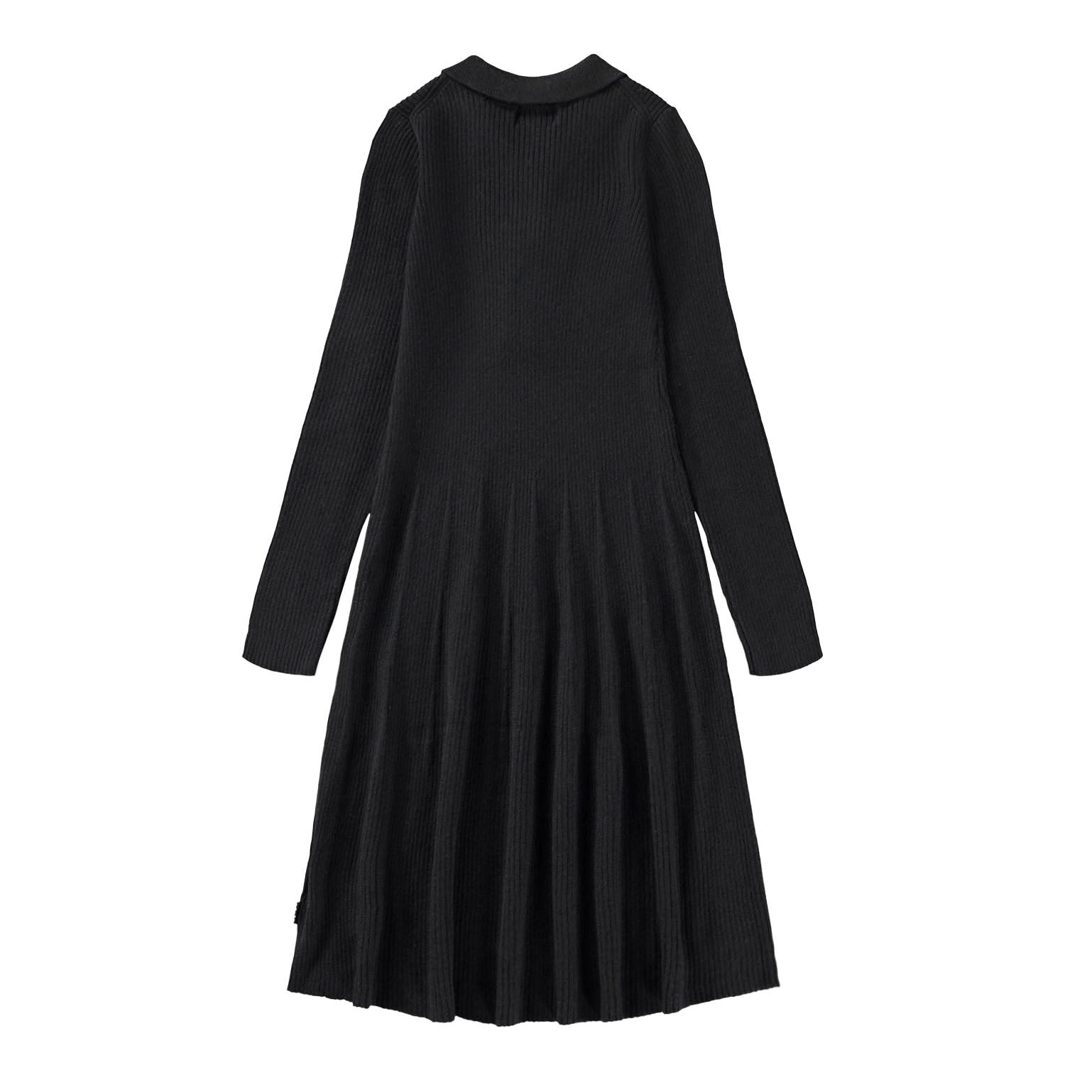 Molo Cecilia Long Sleeve Dress - Black