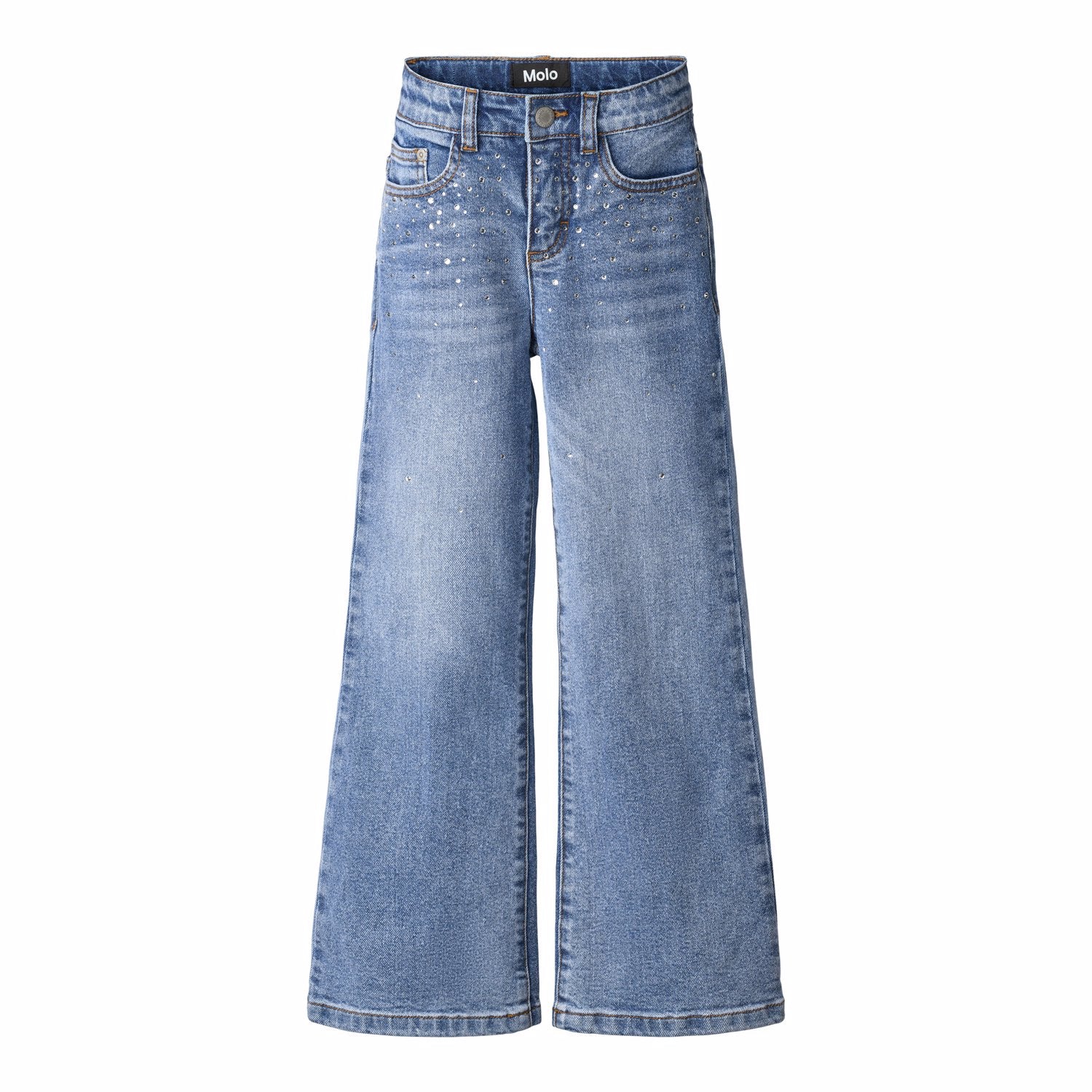 Molo Asta Girls Jeans - Rhinestone Denim