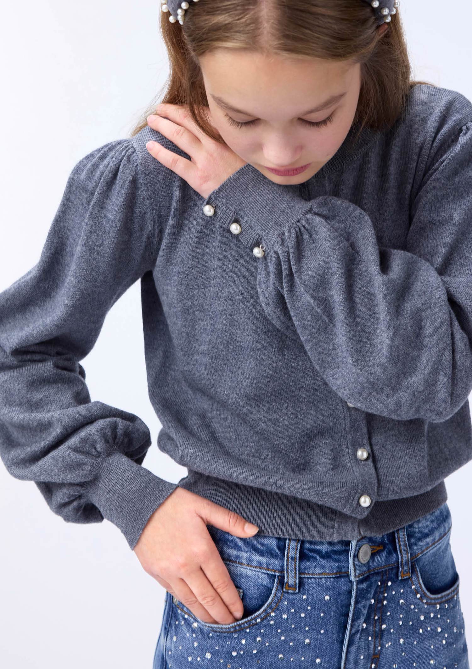 Molo Guinevere Cardigan - Grey Melange