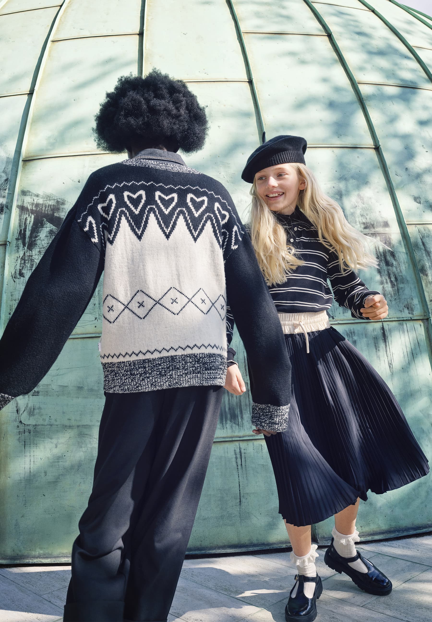 Molo Ravi Polo - Black Ivory Stripe