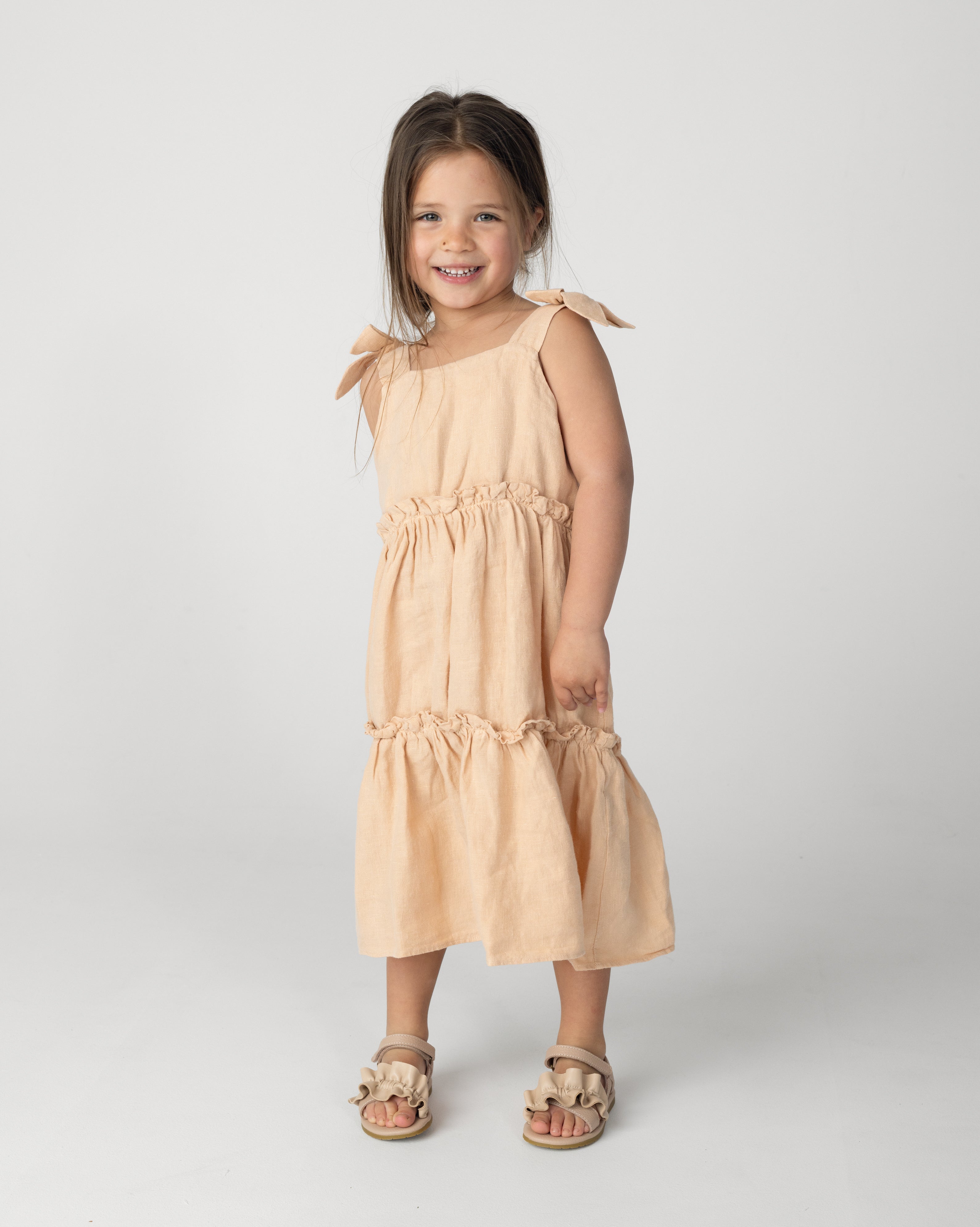 Donsje Janne Linen Dress - Light Coral