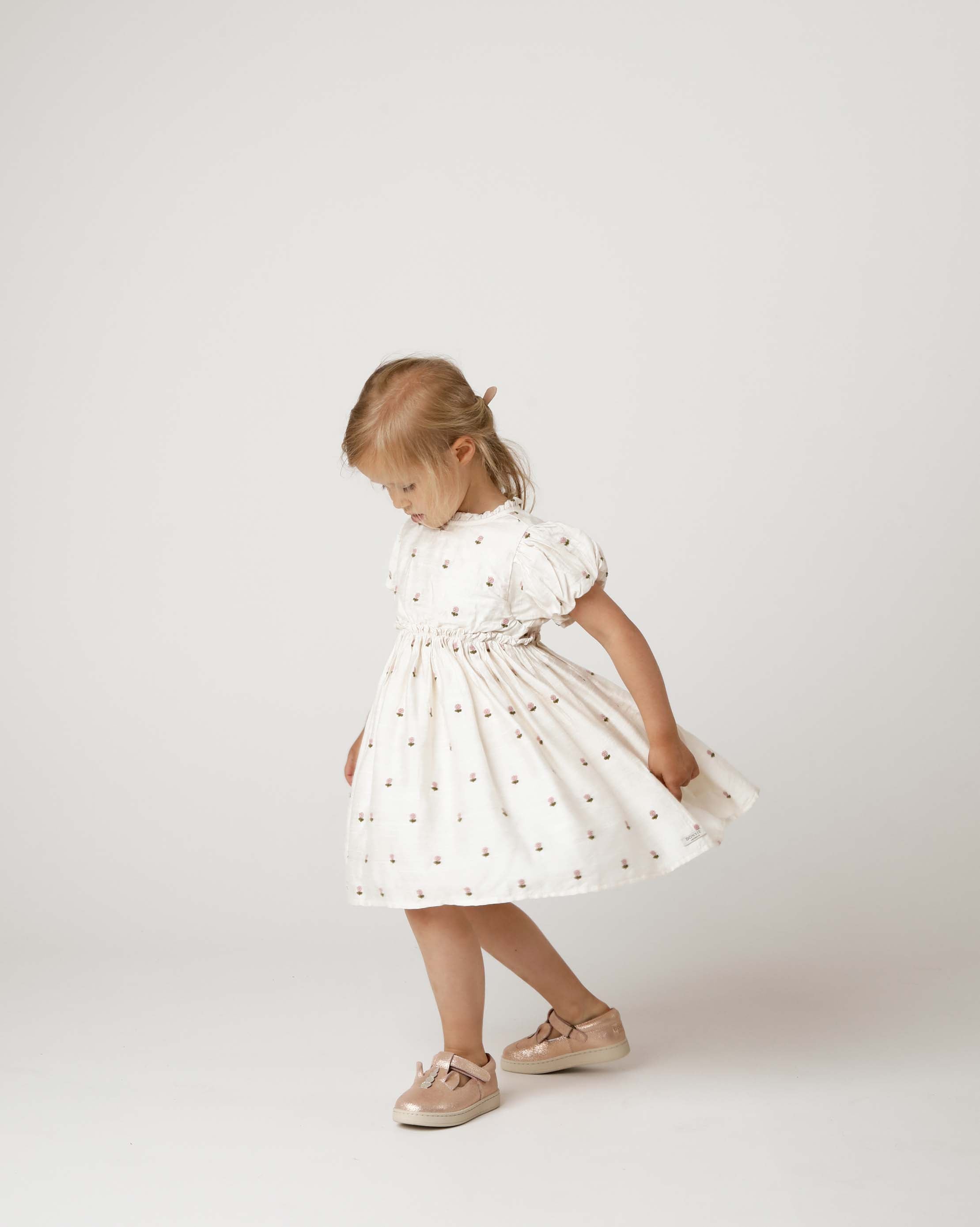 Donsje Clarize Dress Roses - Warm White