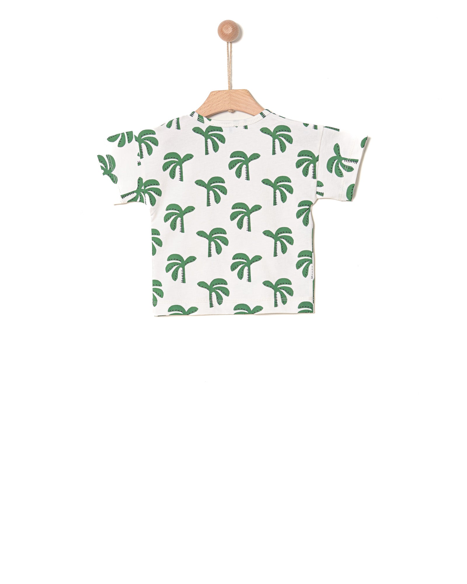 Yell-Oh Baby T- Shirt Palm Trees - Green