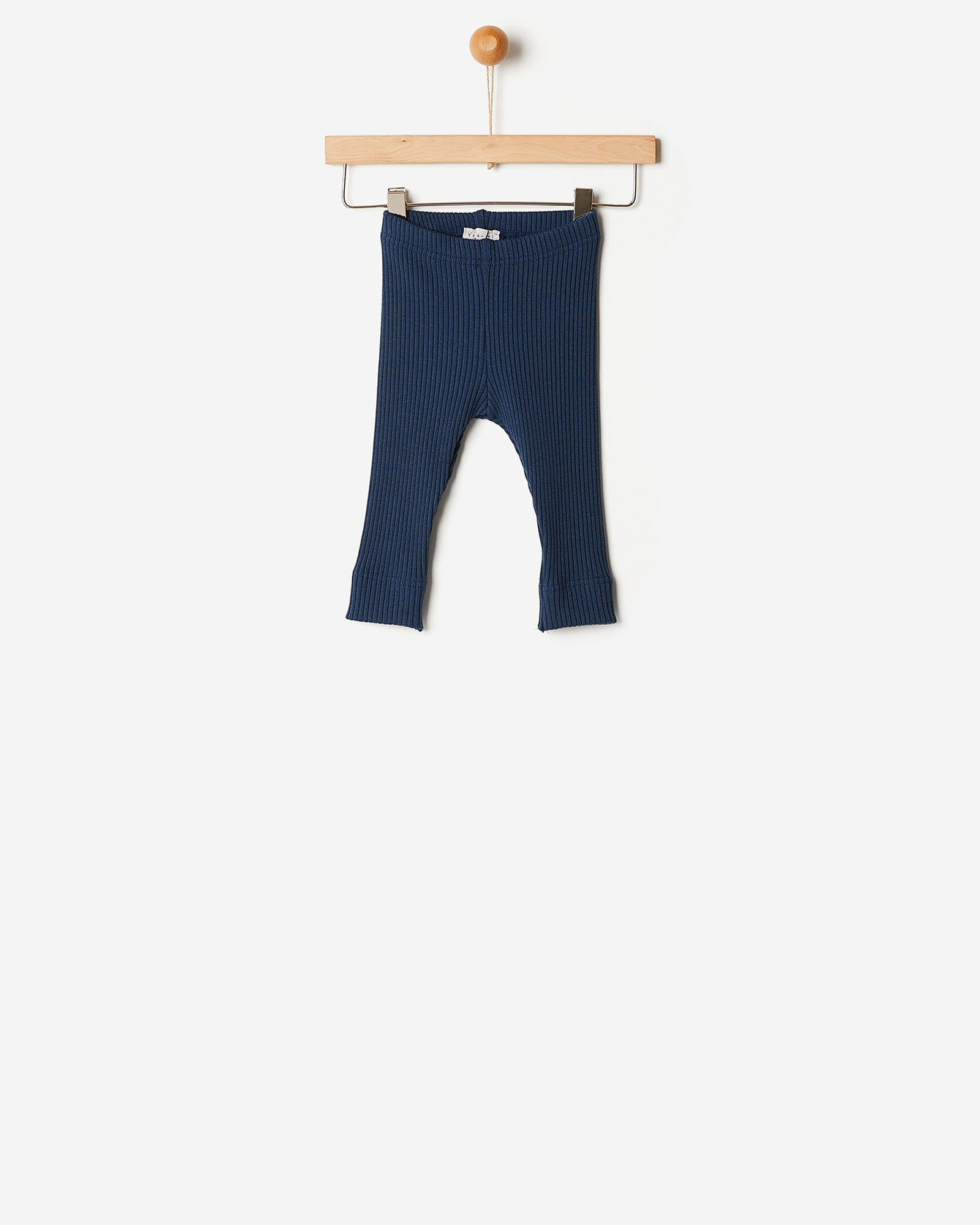 Yell-Oh Baby Ribbed Leggings - Dark Denim