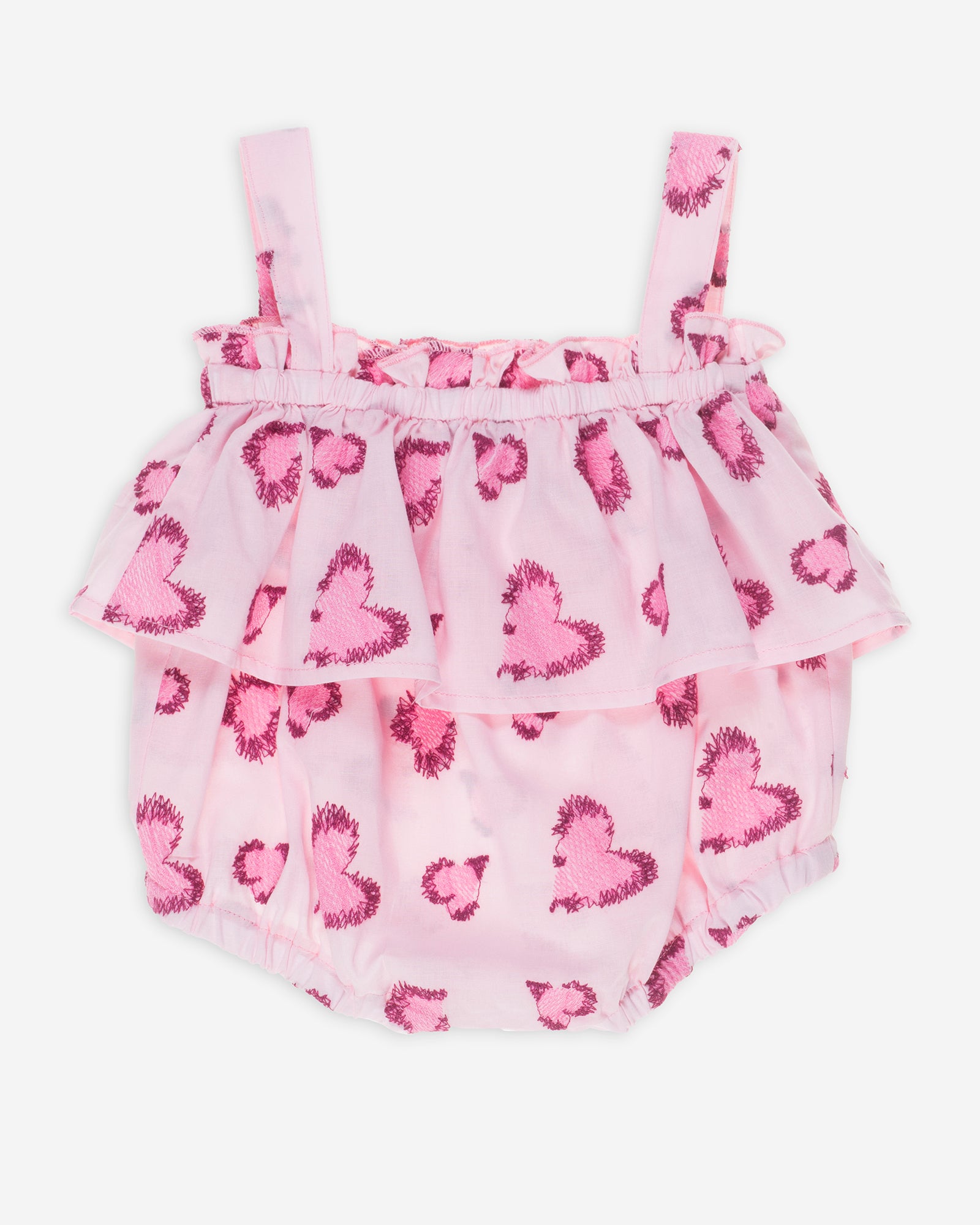 Yell-Oh Romper Double Layer Hearts