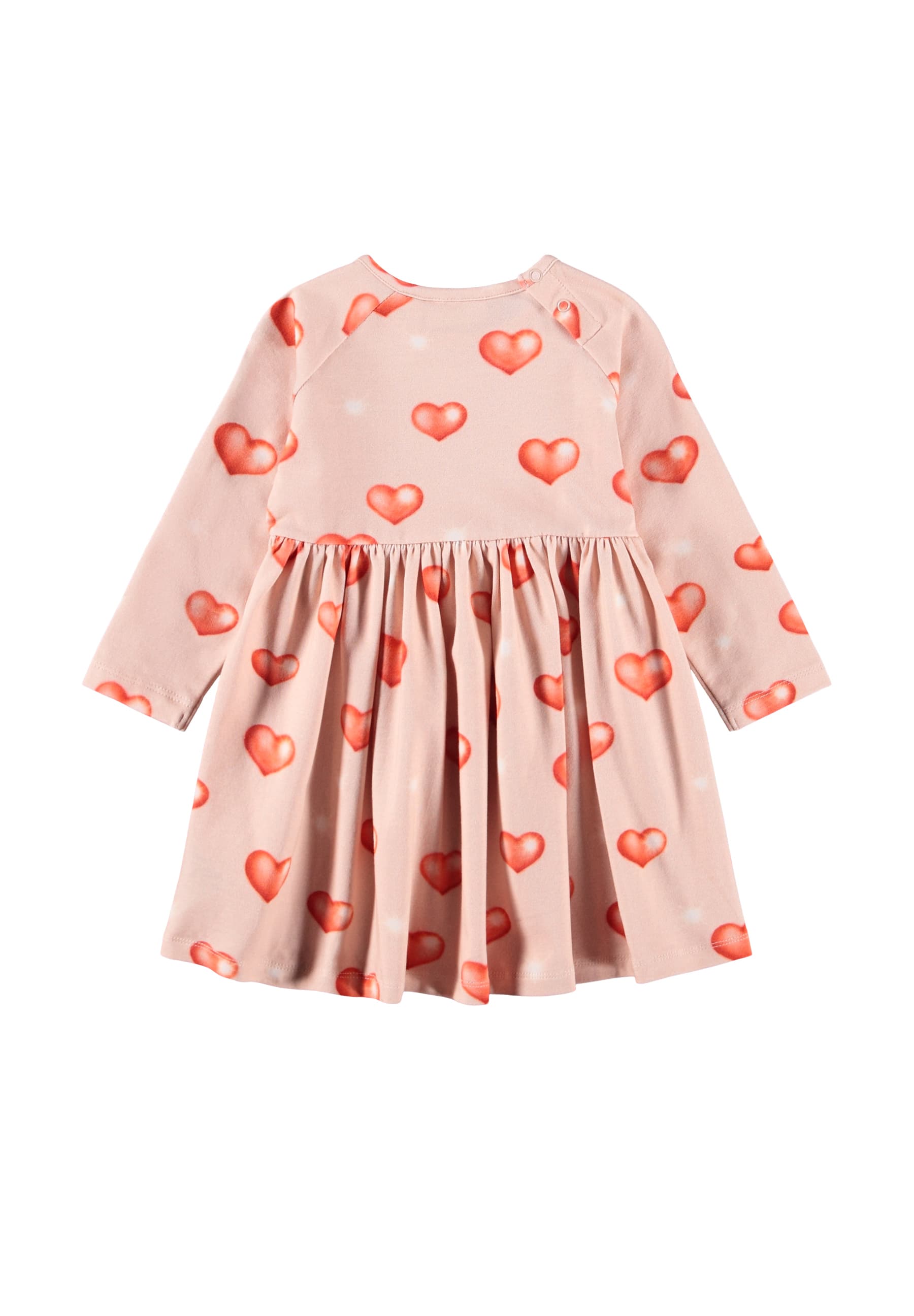 Molo Charmaine Long Sleeve Dress - Airbrush Hearts