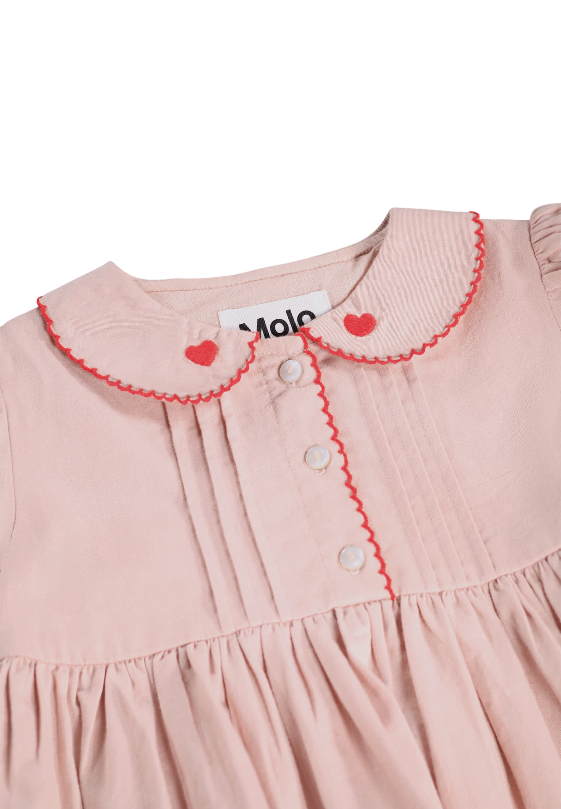Molo Charlette Long Sleeve Dress - Petal Blush