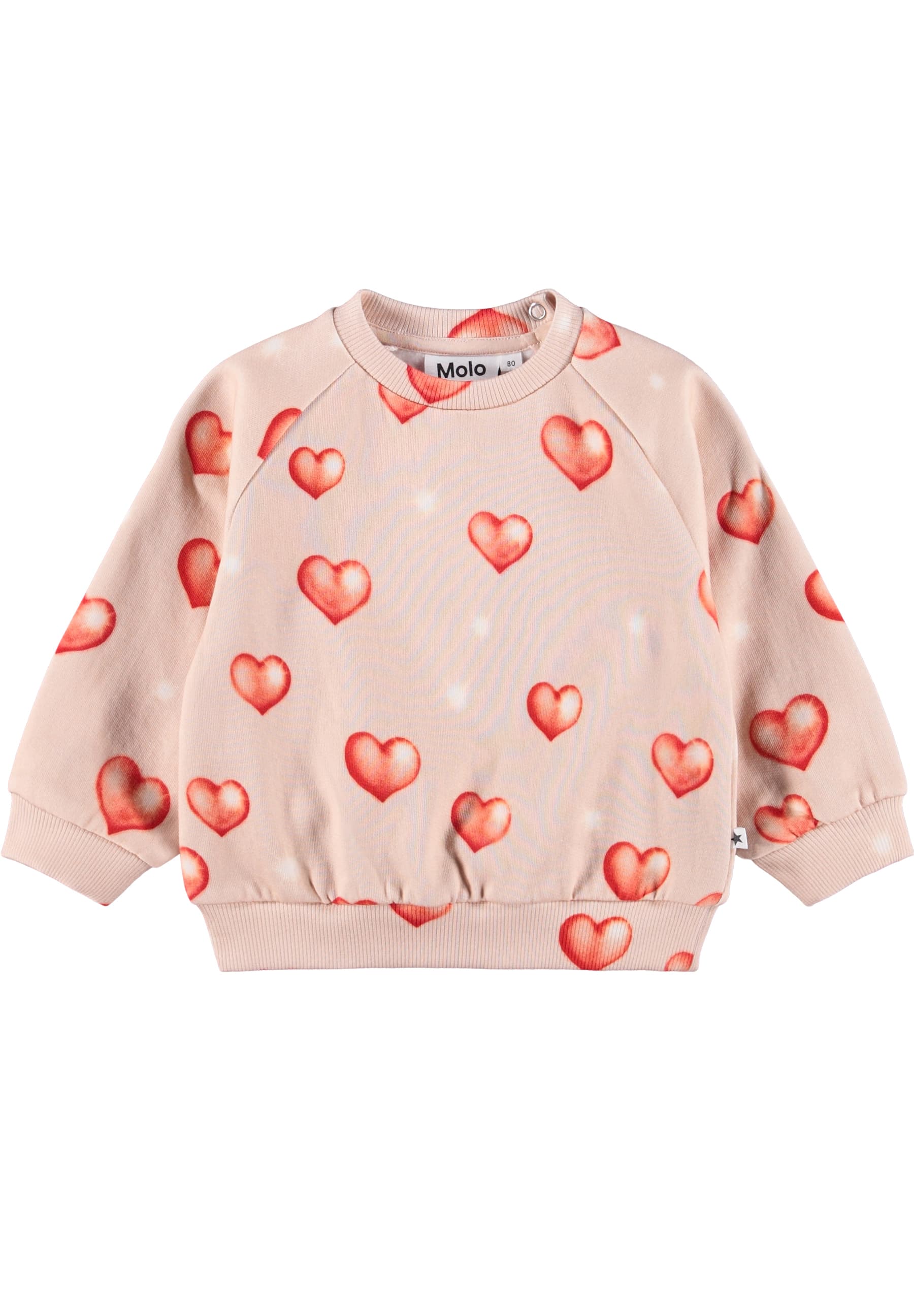 Molo Disc Sweatshirt - Airbrush Hearts