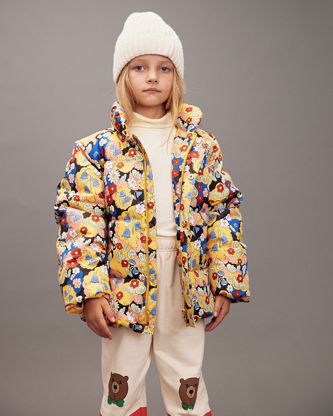 Mini Rodini All Over Print Citypuffer - Flowers