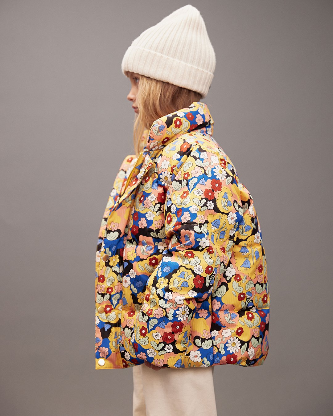 Mini Rodini All Over Print Citypuffer - Flowers
