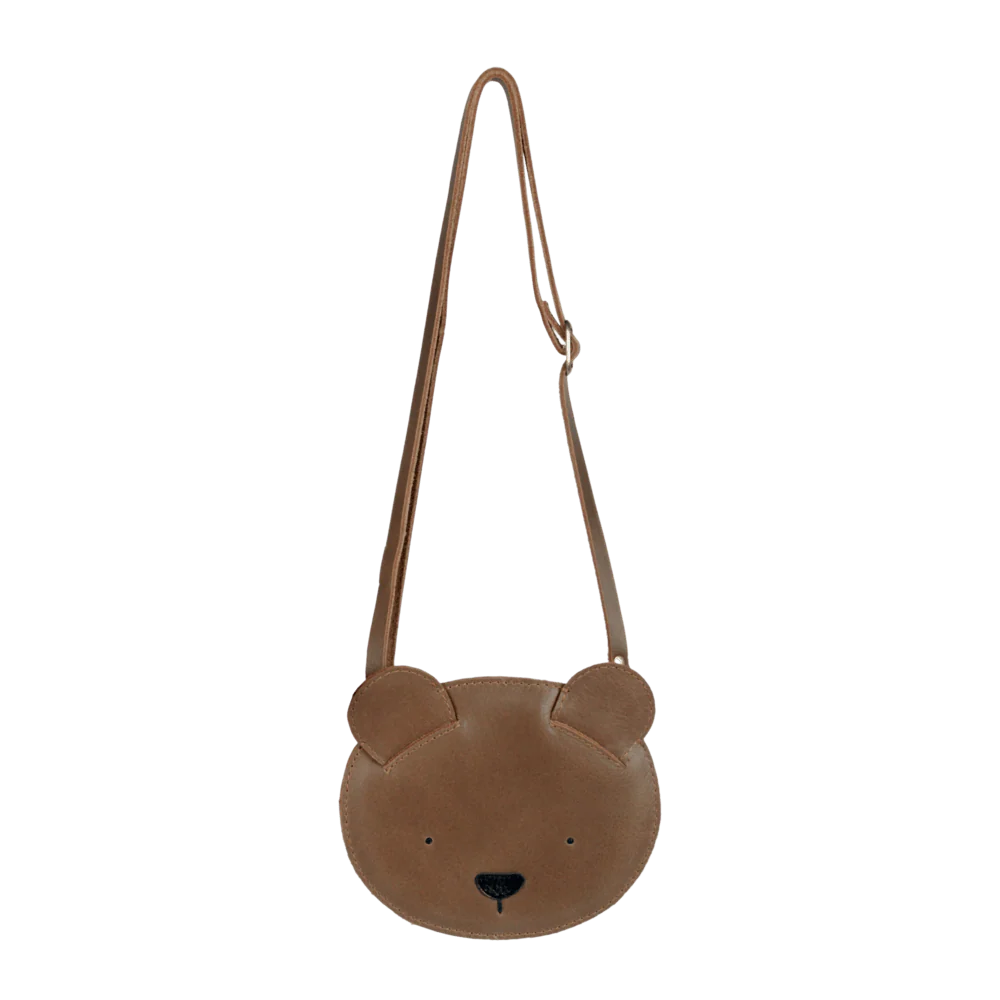 Donsje Britta Classic Purse Bear - Cognac Classic Leather