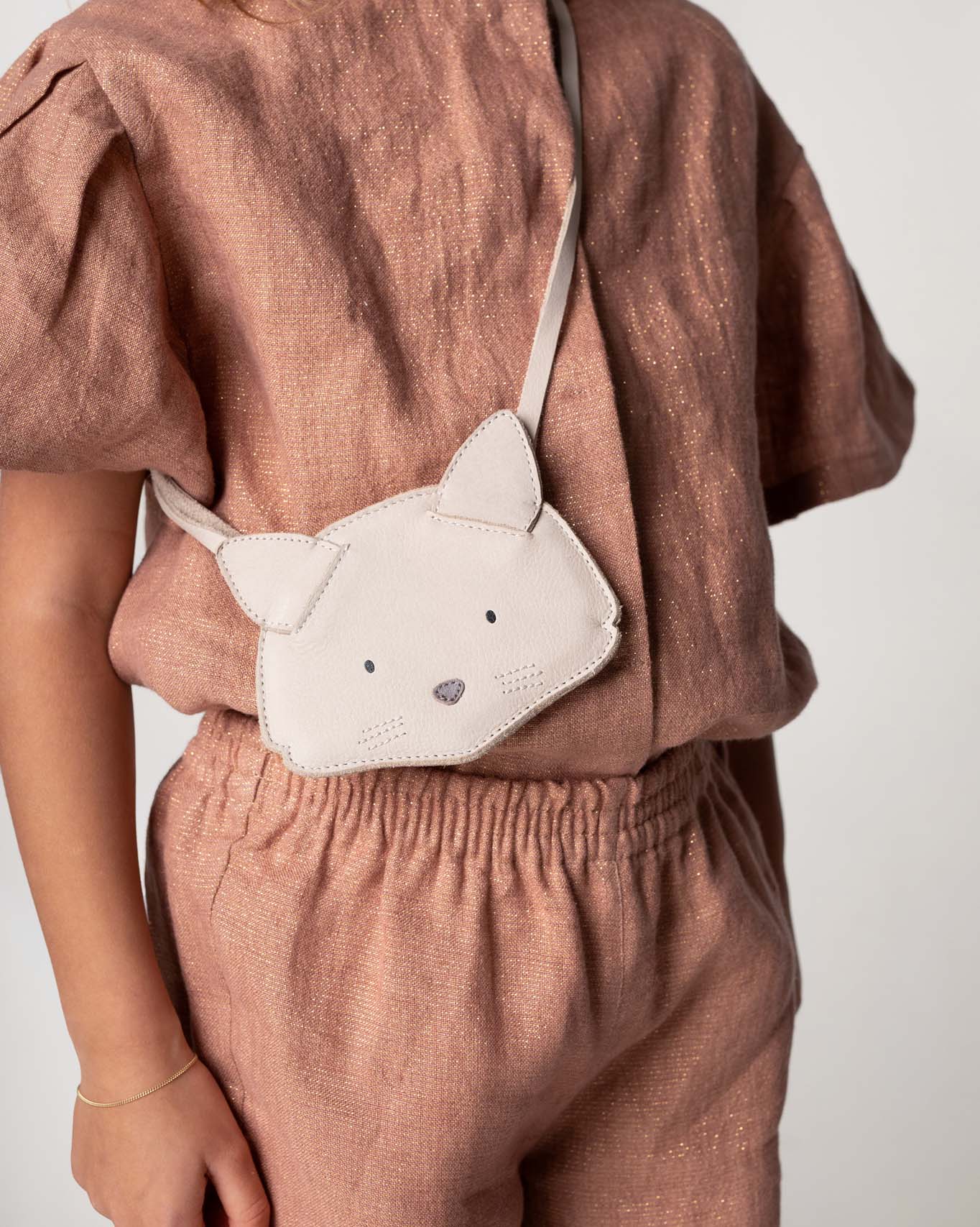 Donsje Britta Classic Purse | Cat - Lilac Nubuck