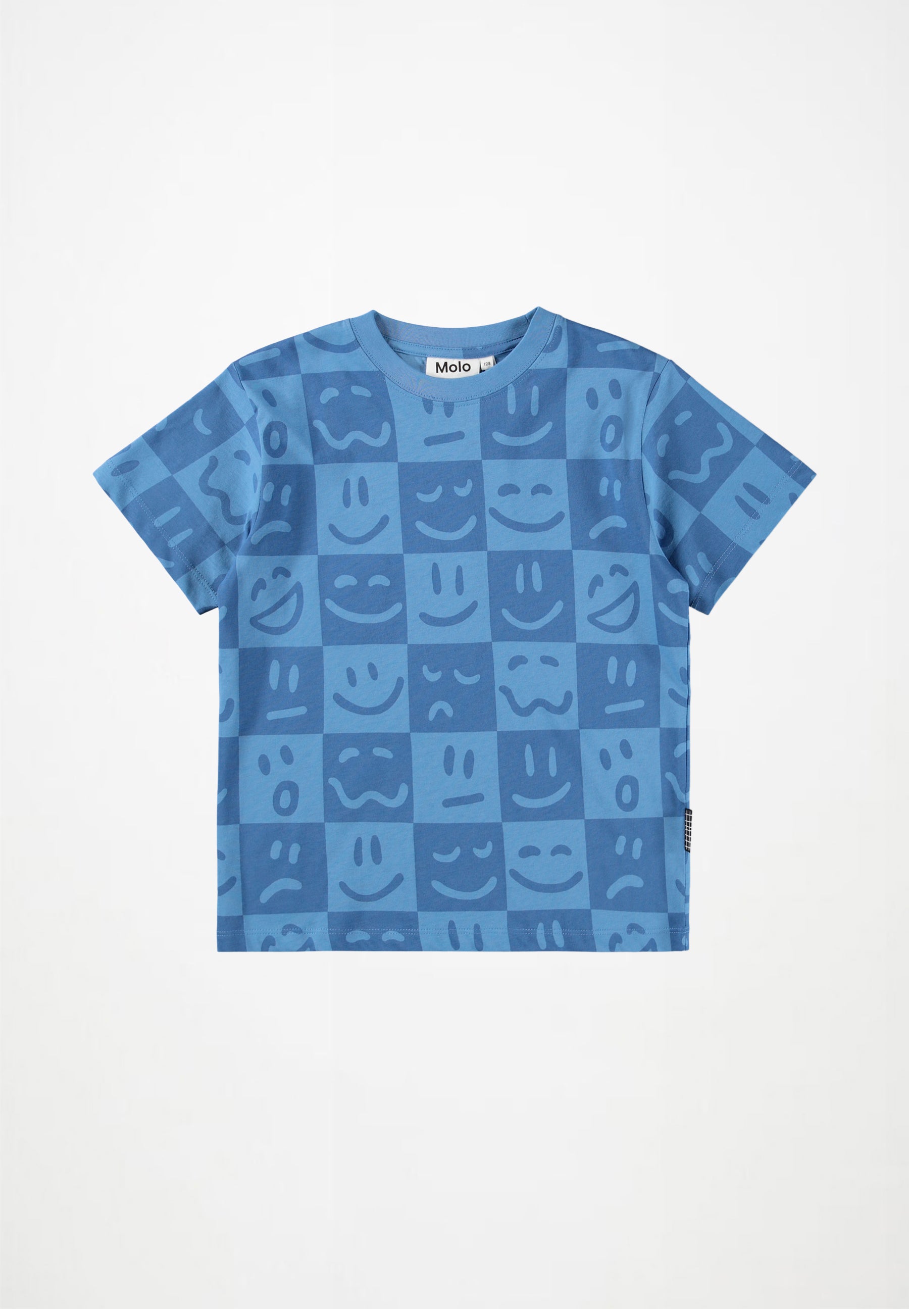 Molo Riley Short Sleeve Tee - Vibe Checks Blue